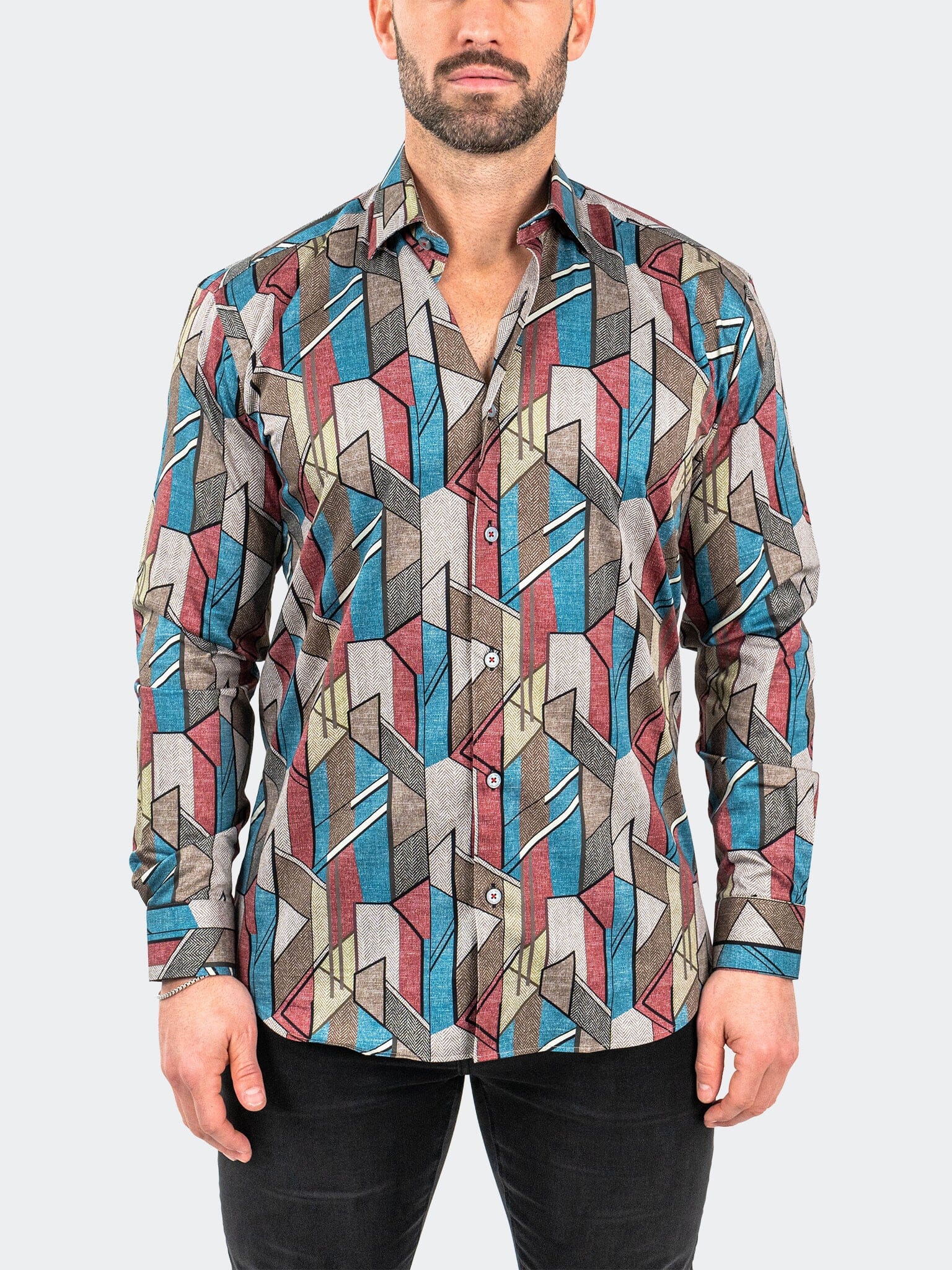 Picasso Brown Dress Shirt