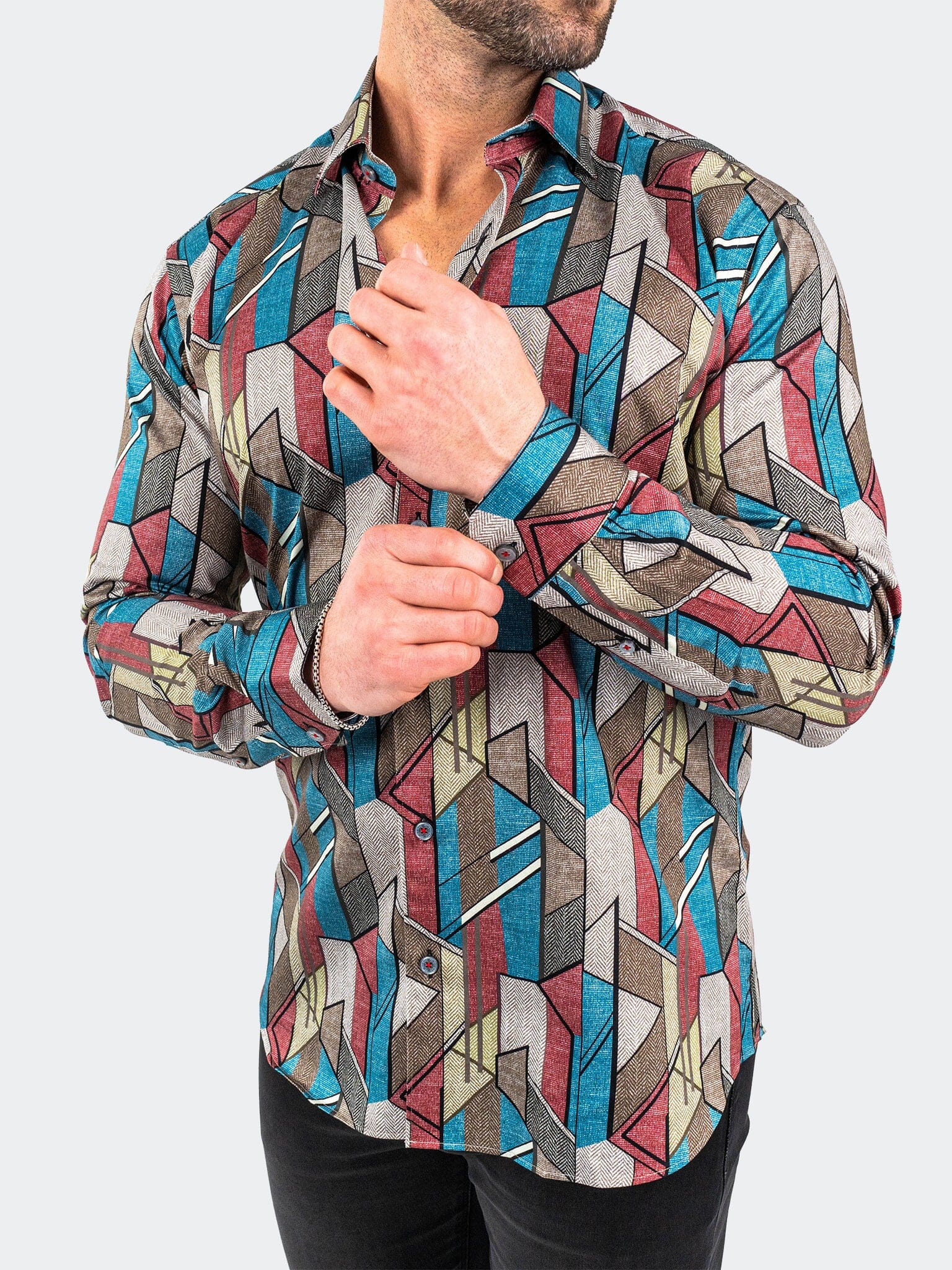 Picasso Brown Dress Shirt