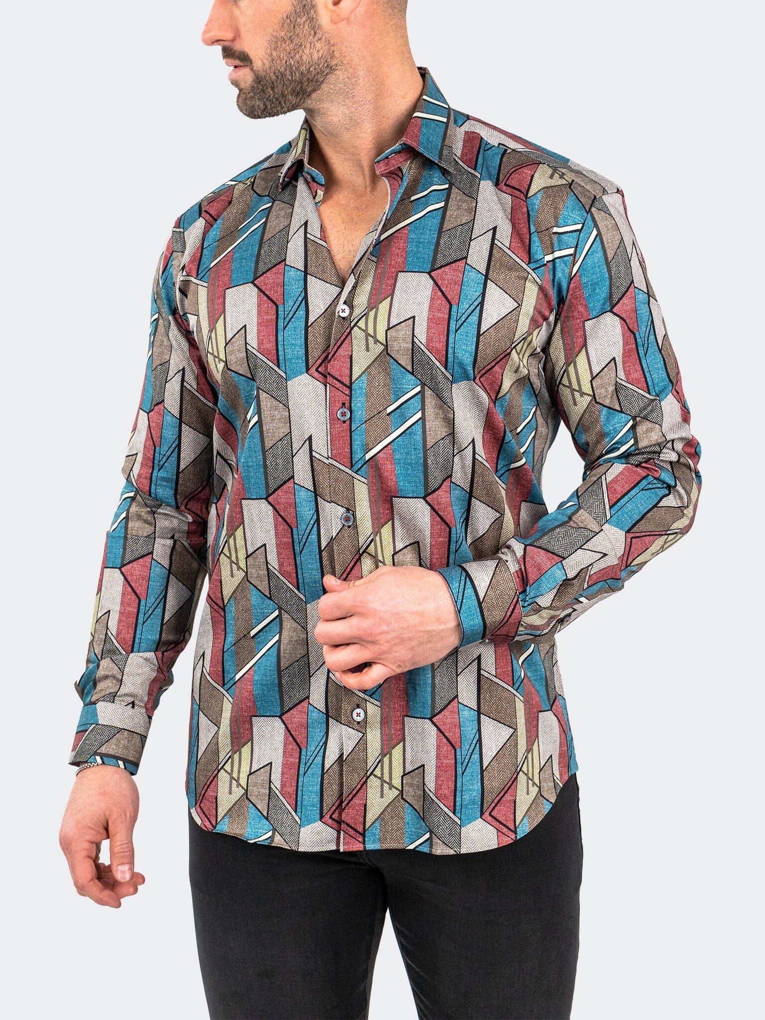 Picasso Brown Dress Shirt