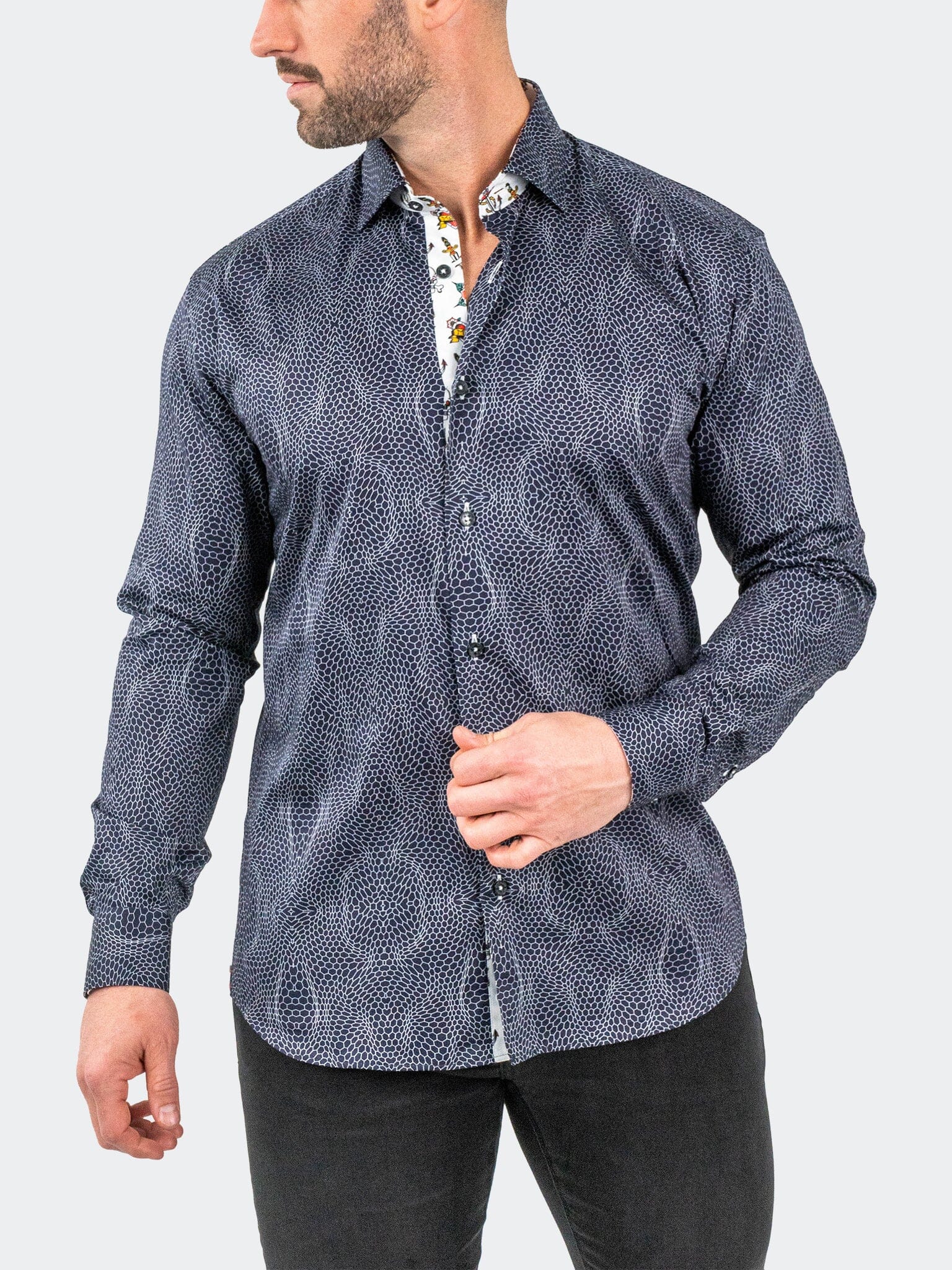 Fibonacci PirateNet Navy Shirt