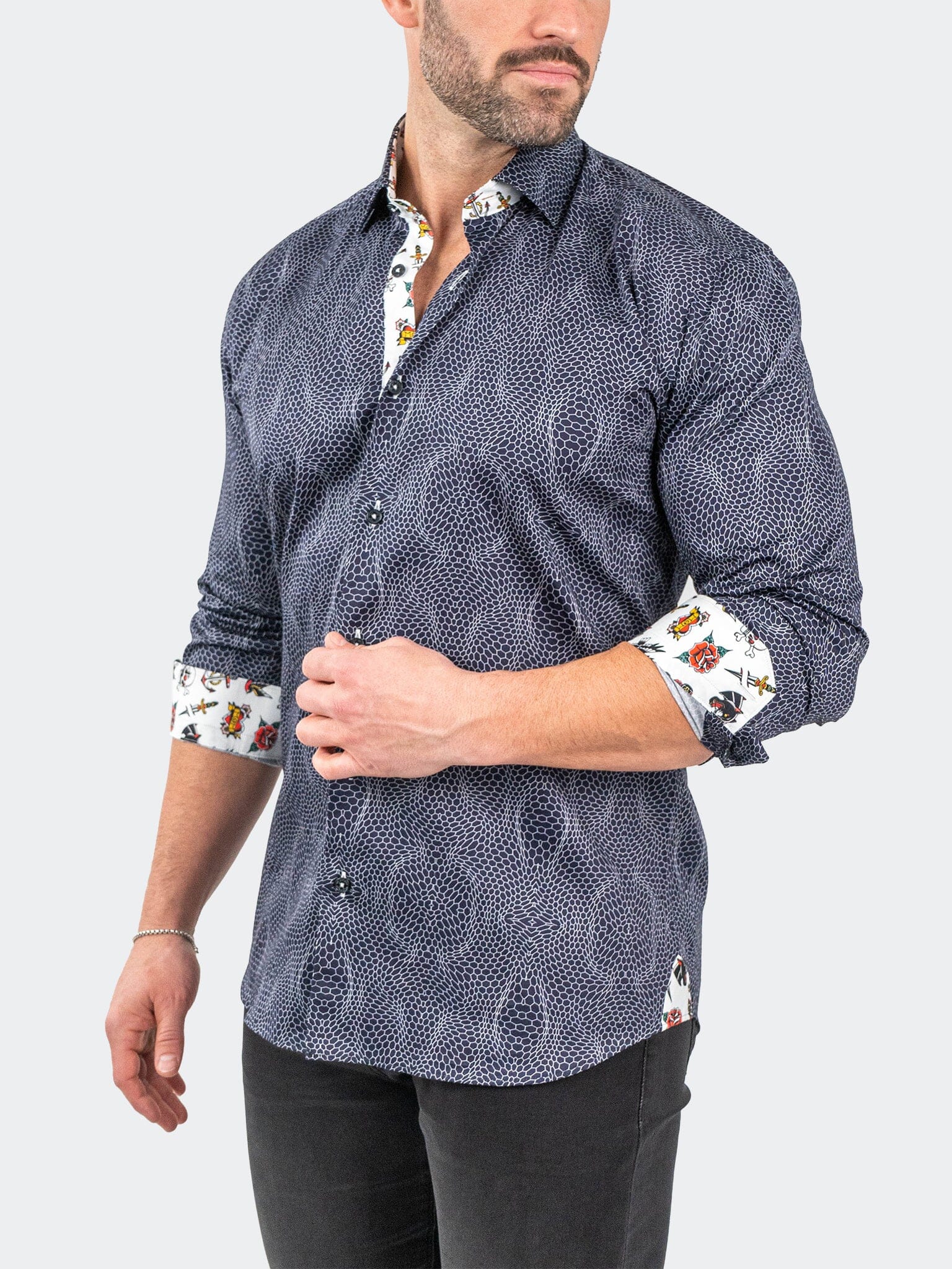 Fibonacci PirateNet Navy Shirt