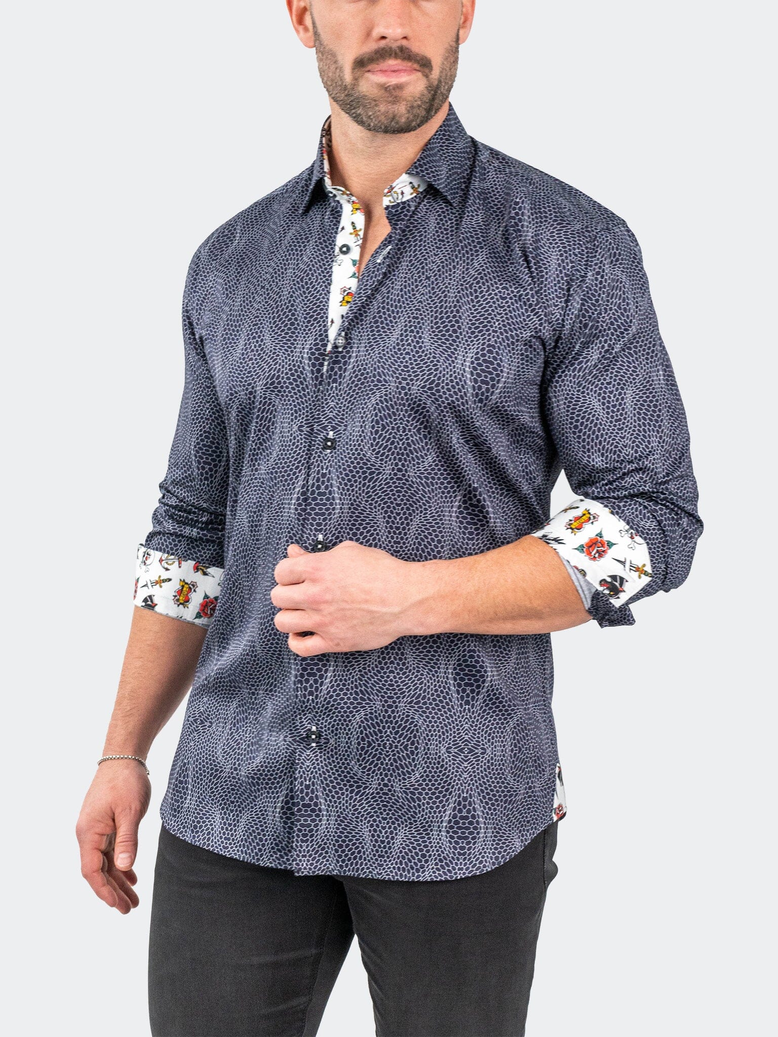 Fibonacci PirateNet Navy Shirt