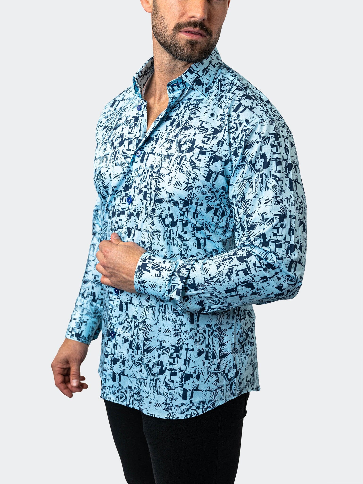 Fibonacci StretchPolynesian Blue