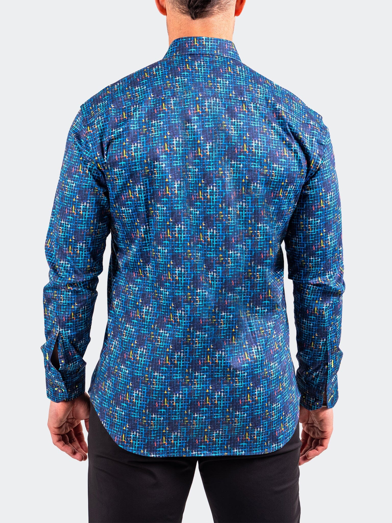 Vibrant Crosshatch Fibonacci Shirt