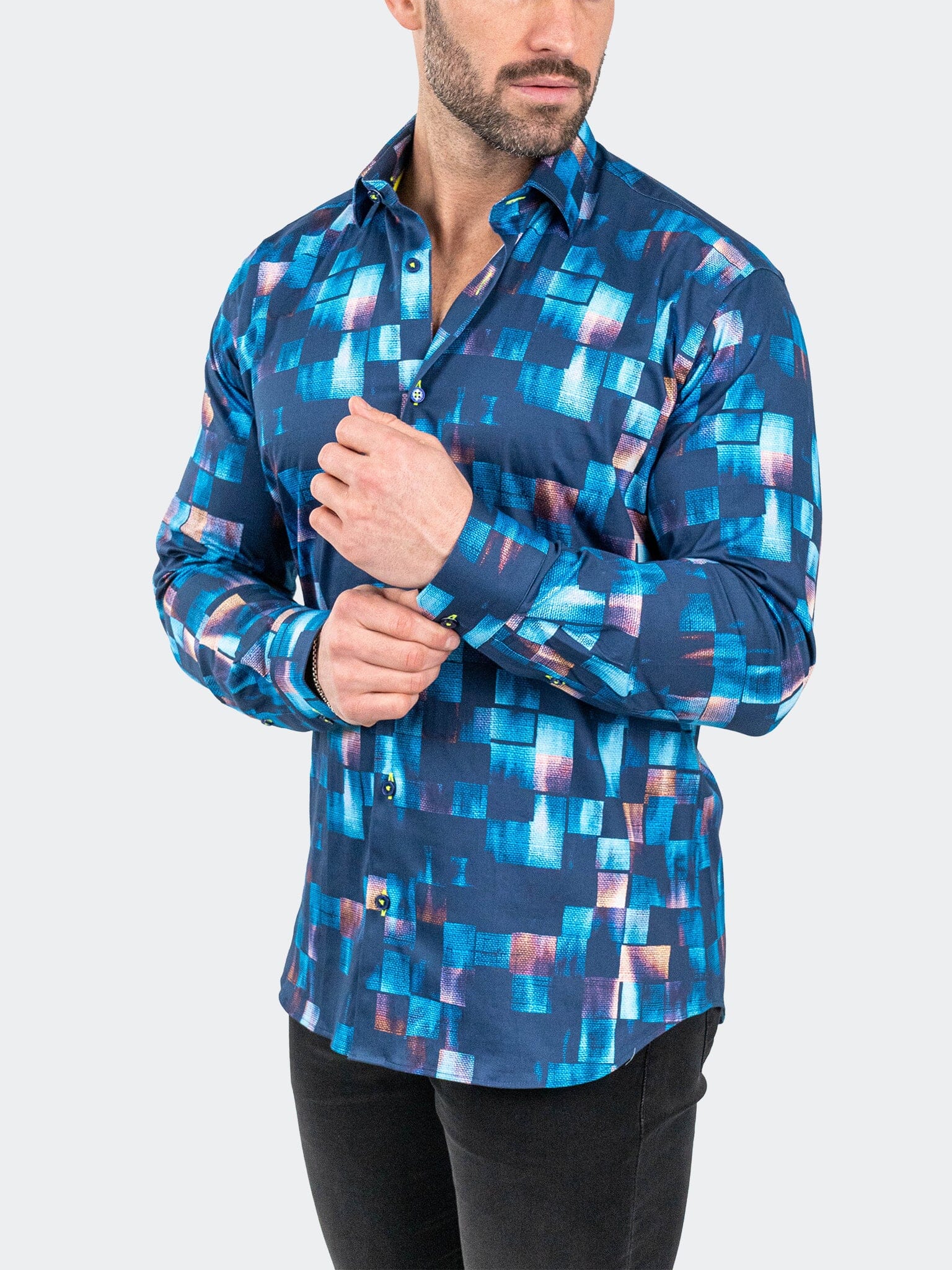 Fibonacci Sensored Blue Shirt