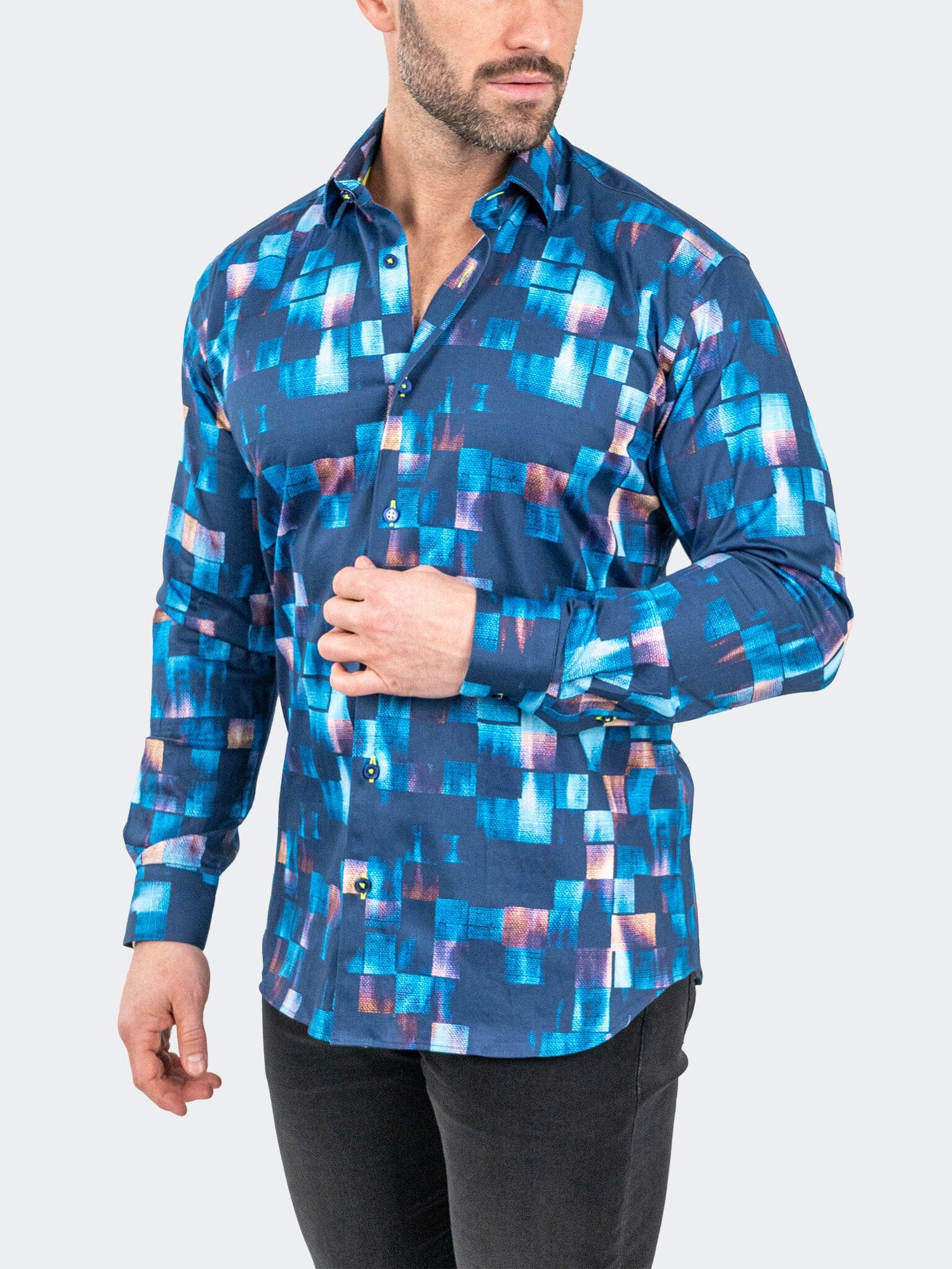 Fibonacci Sensored Blue Shirt