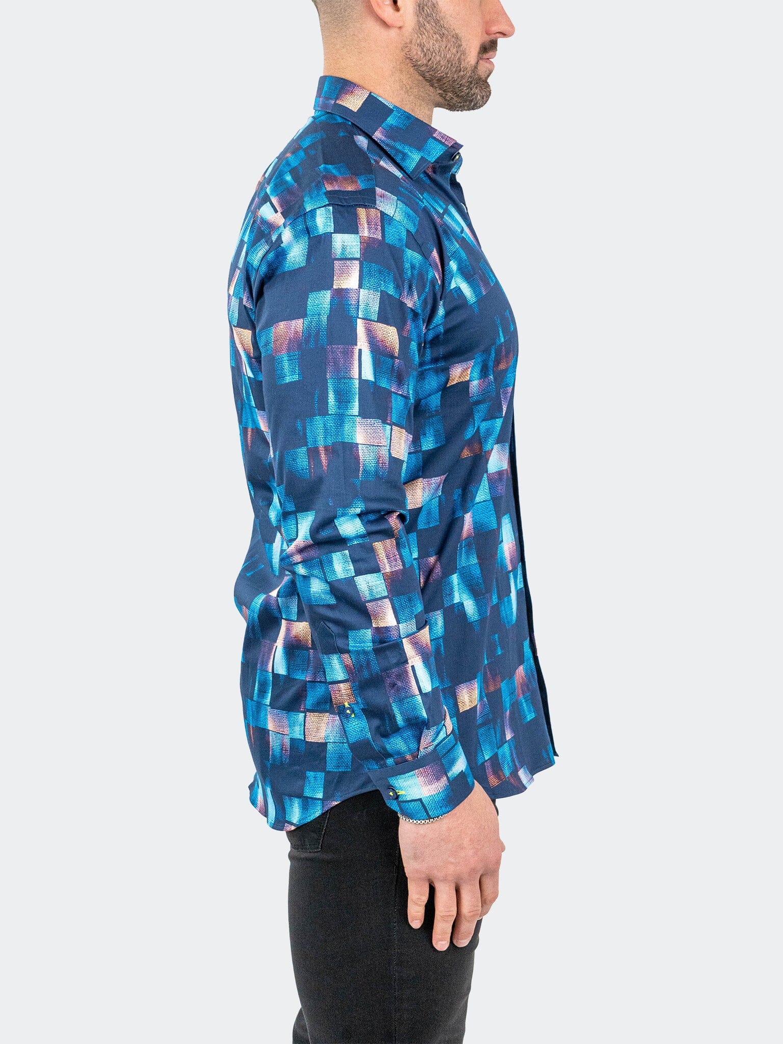 Fibonacci Sensored Blue Shirt