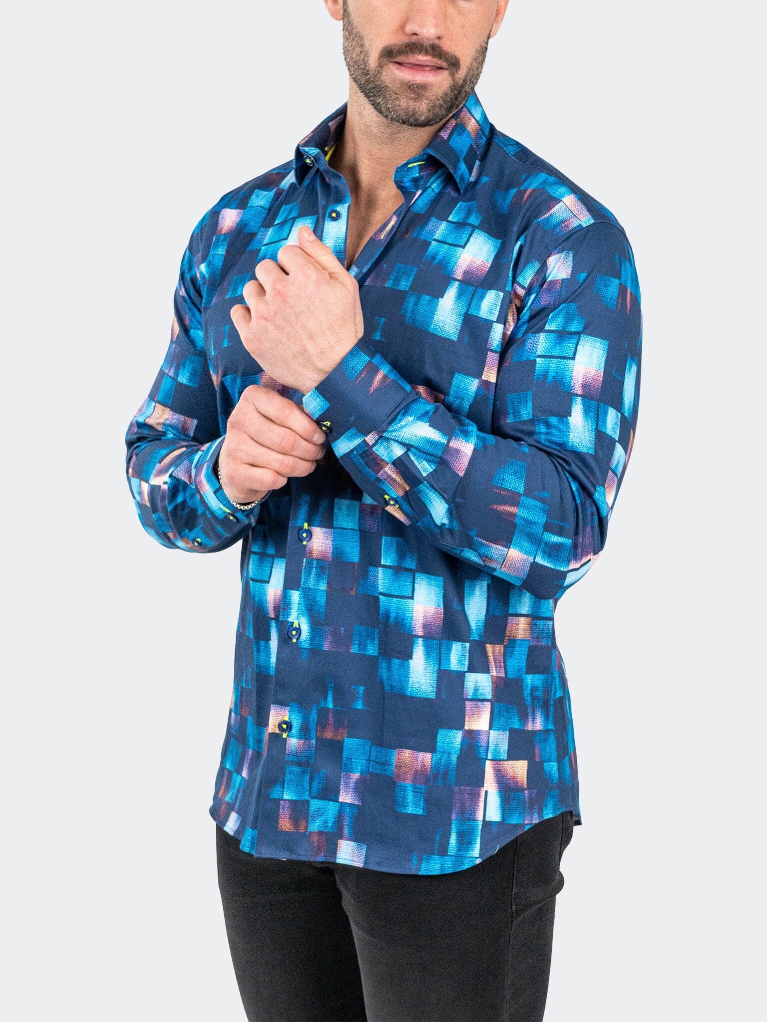 Fibonacci Sensored Blue Shirt