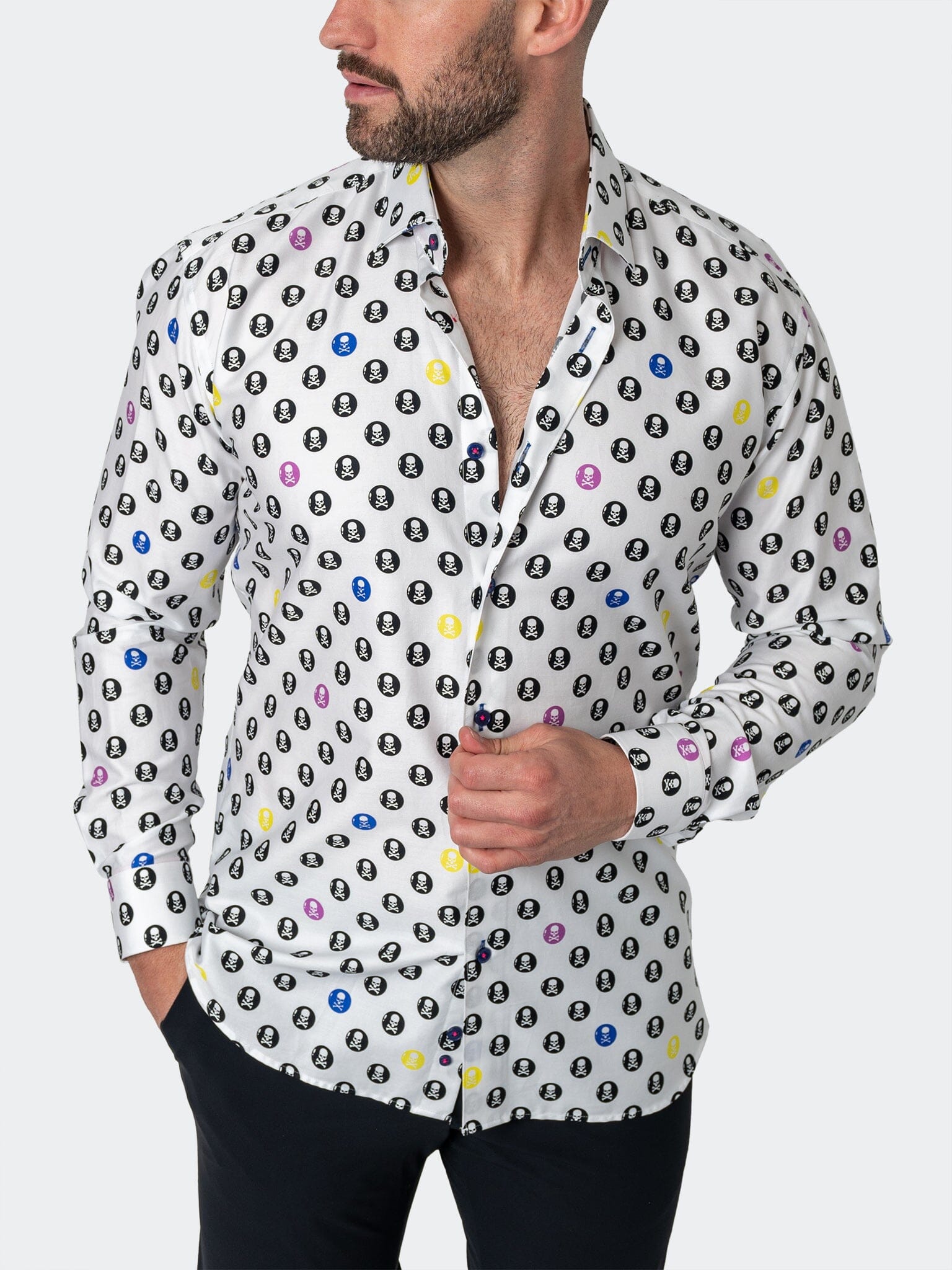 Fibonacci SkullCircle White Shirt