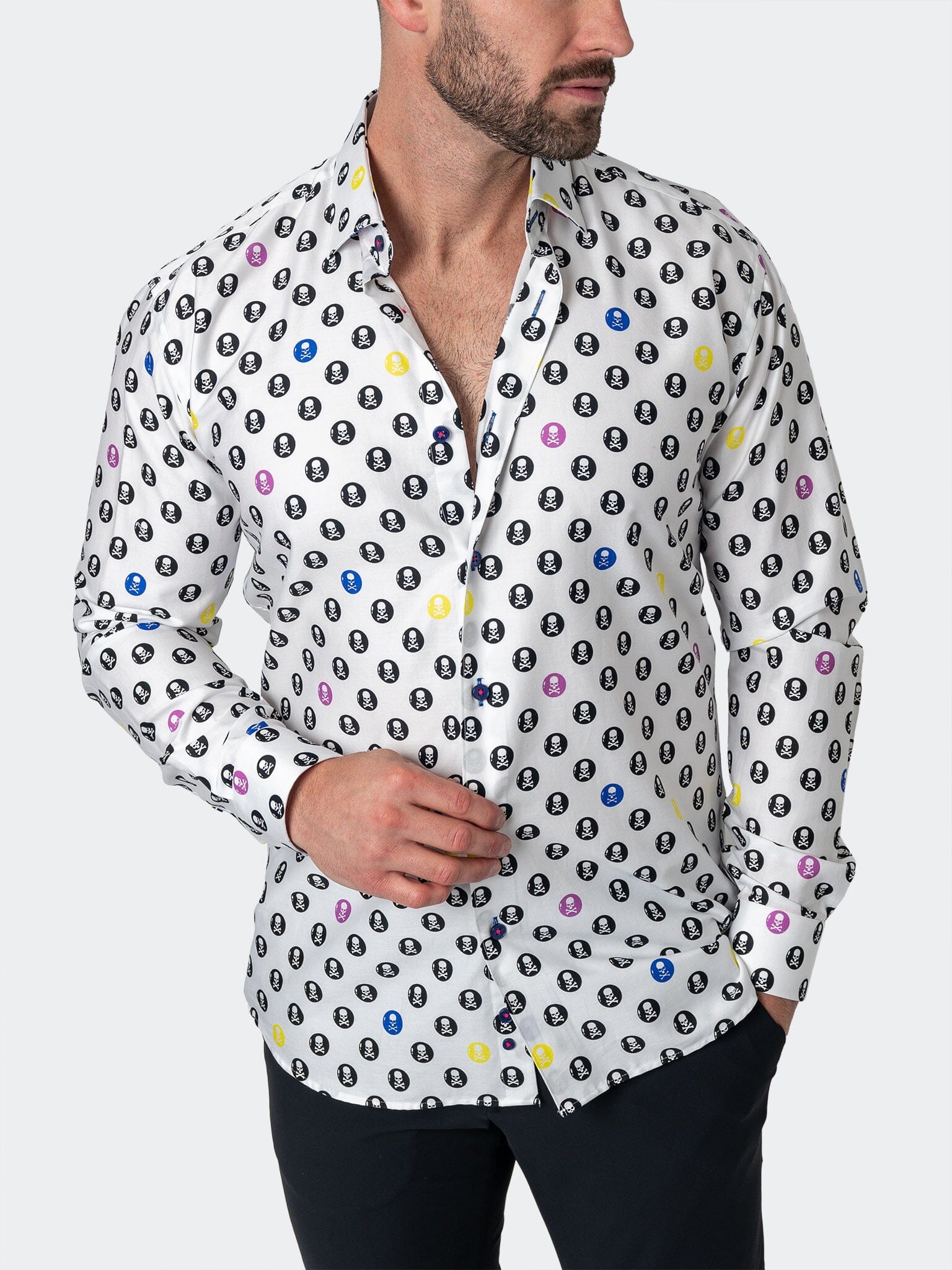 Fibonacci SkullCircle White Shirt