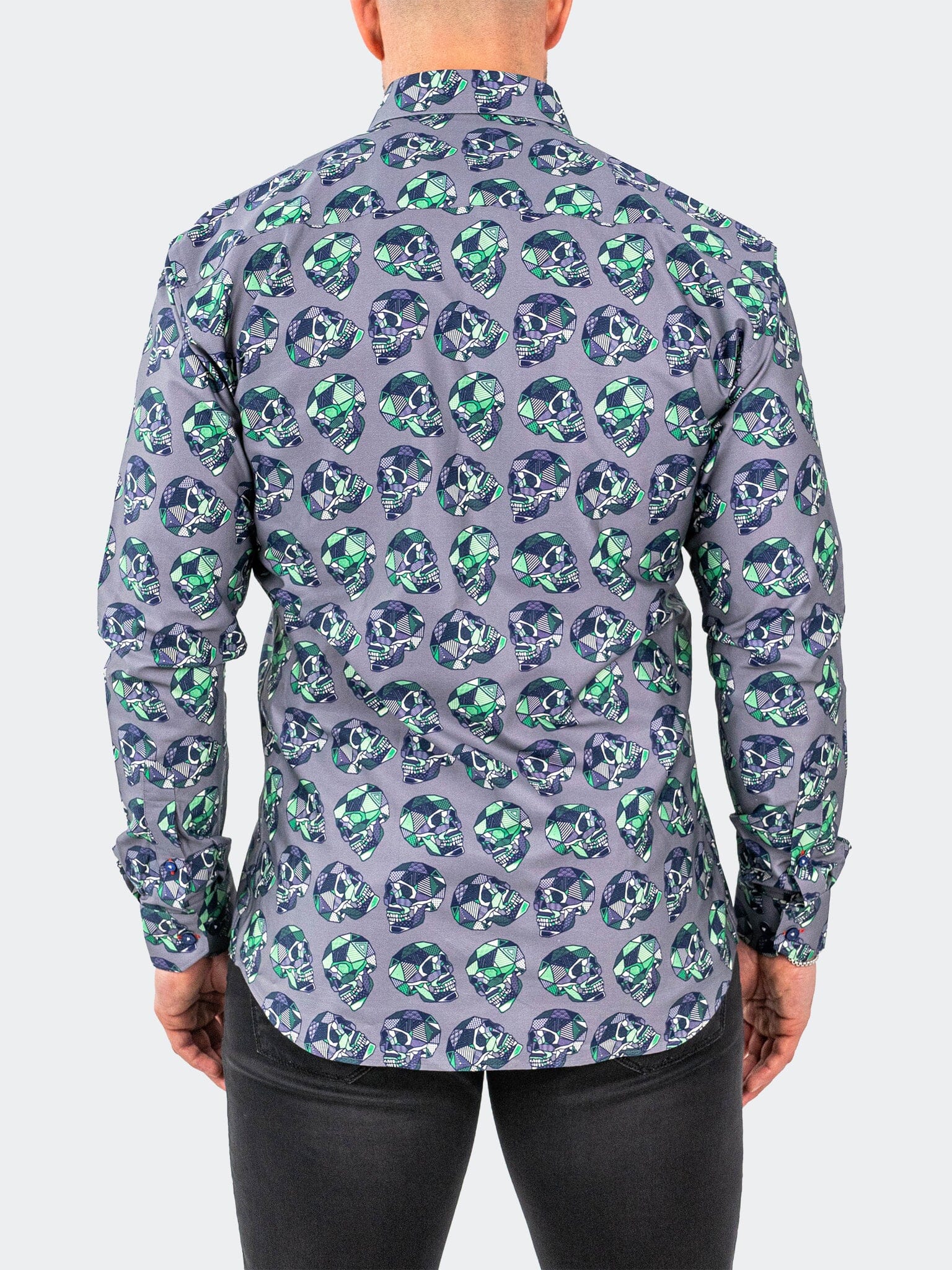 Fibonacci SkullPatch Grey Shirt