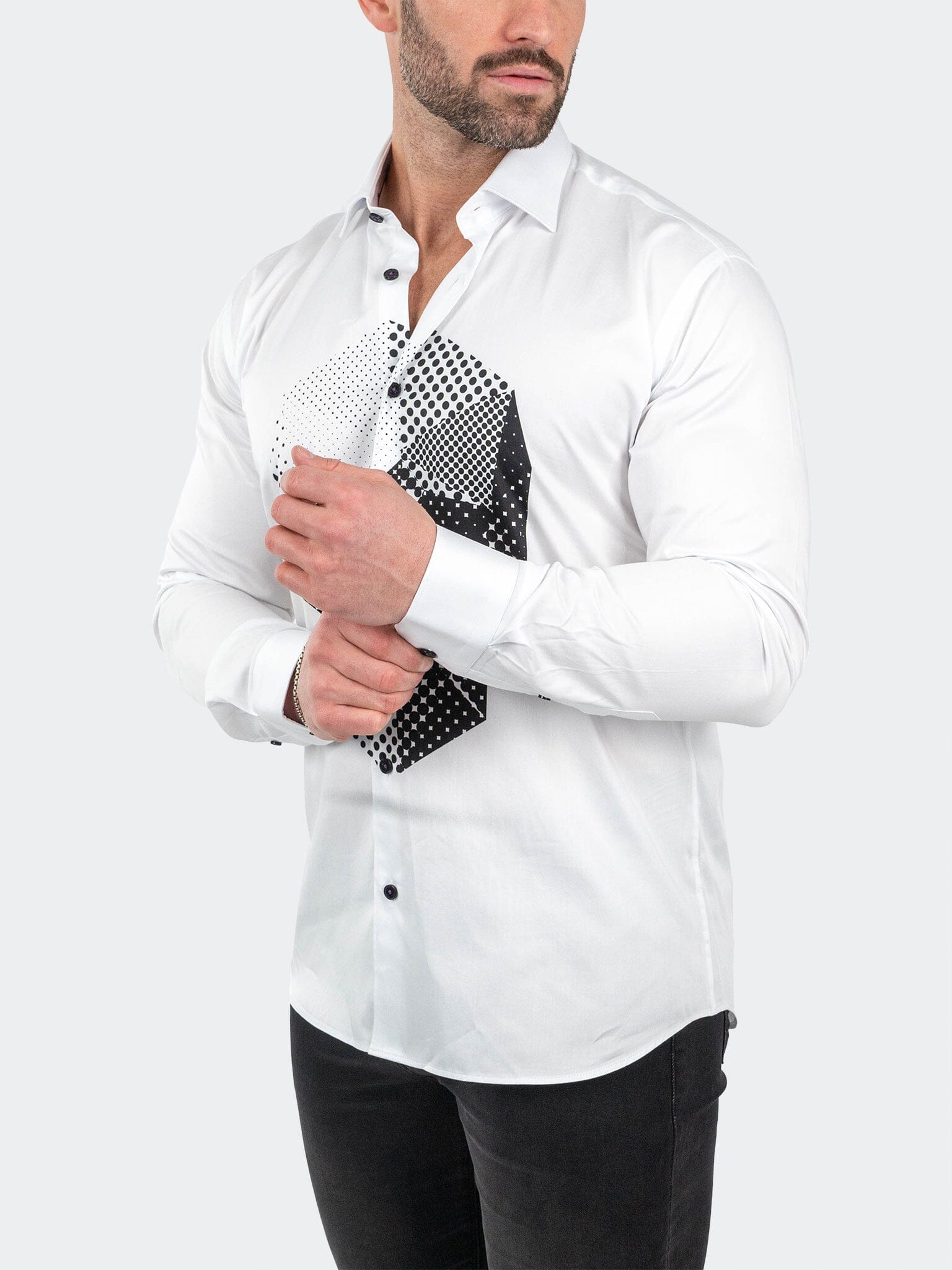 Fibonacci SkullPoints White Shirt