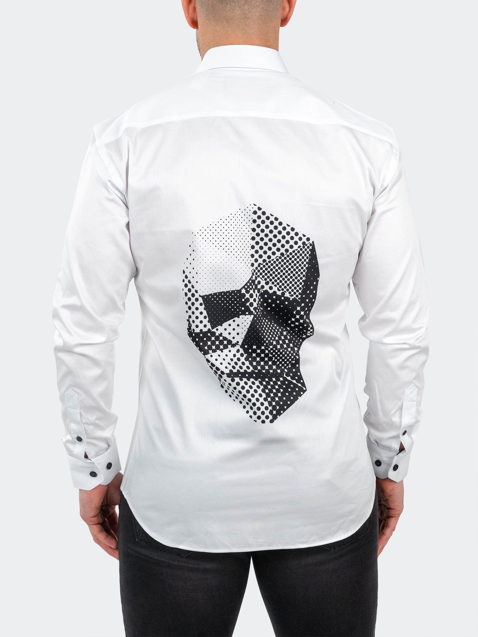 Fibonacci SkullPoints White Shirt