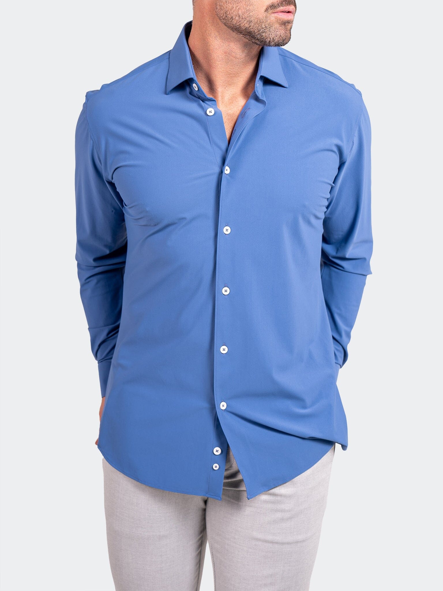 Perm Fibonacci StretchEuro Blue Shirt