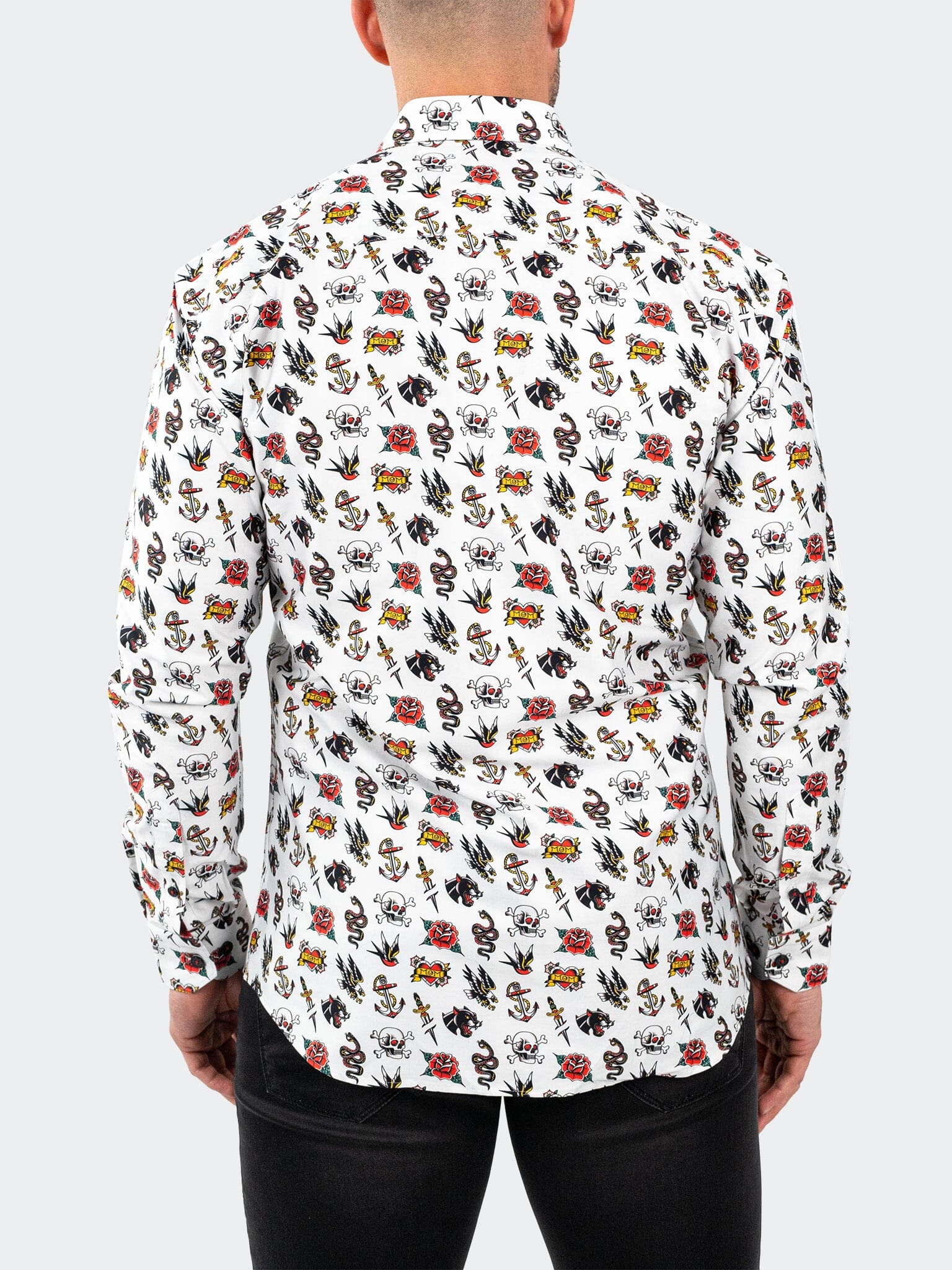 Fibonacci Tattoo White Shirt