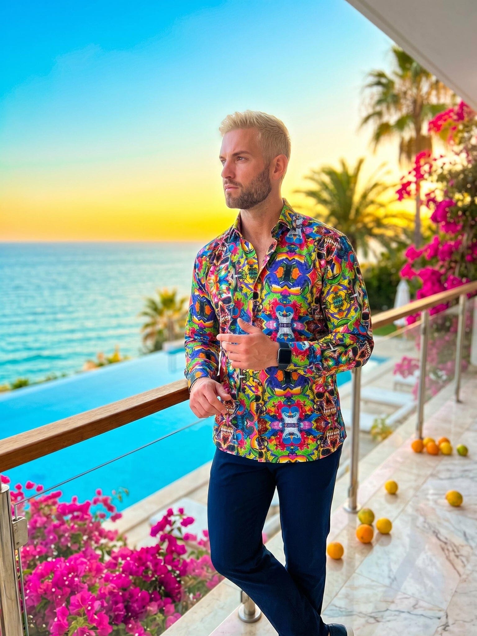 Fibonacci AcidSkull Multi Shirt