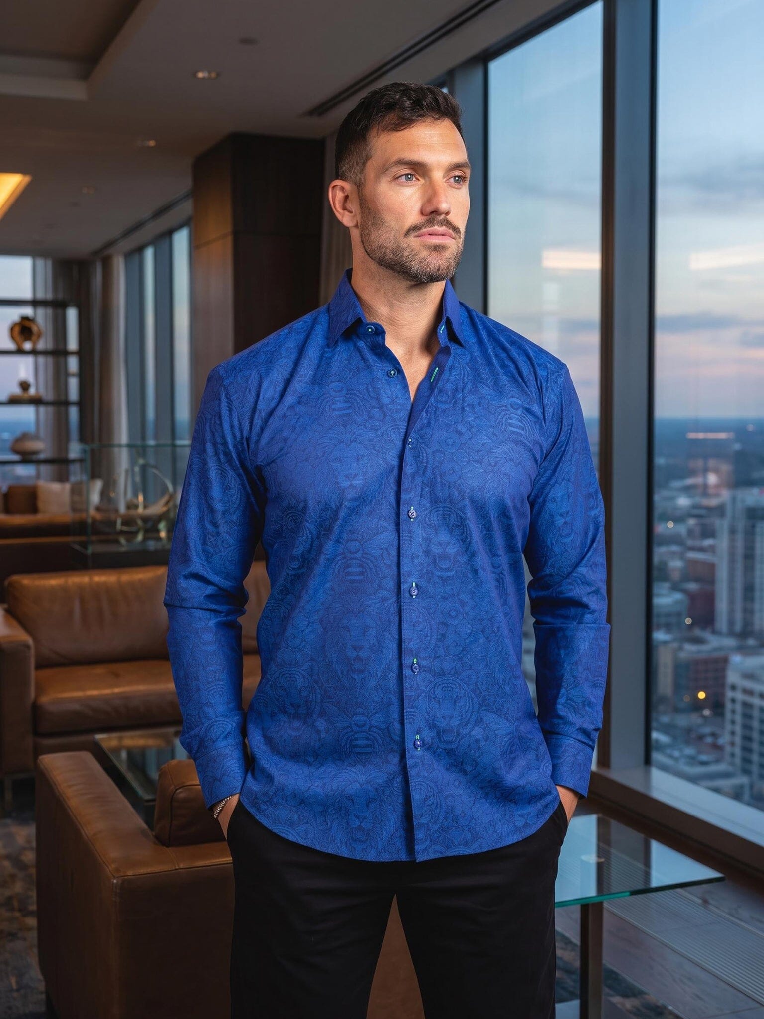 Fibonacci Ascension Royal Blue Shirt