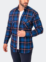 Flannel LargePlaidPink Blue View-4