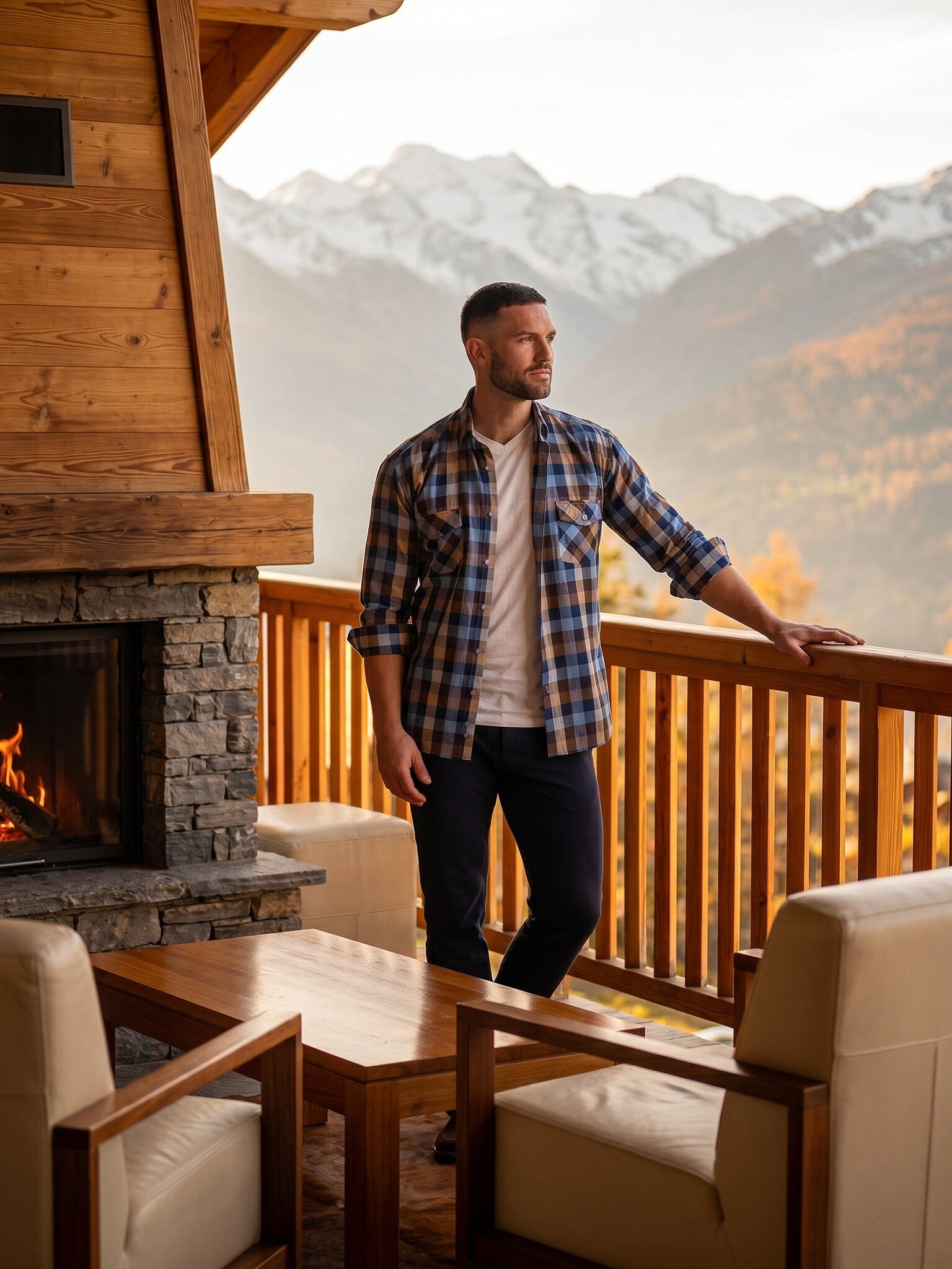 Flannel CheckBrown Shirt