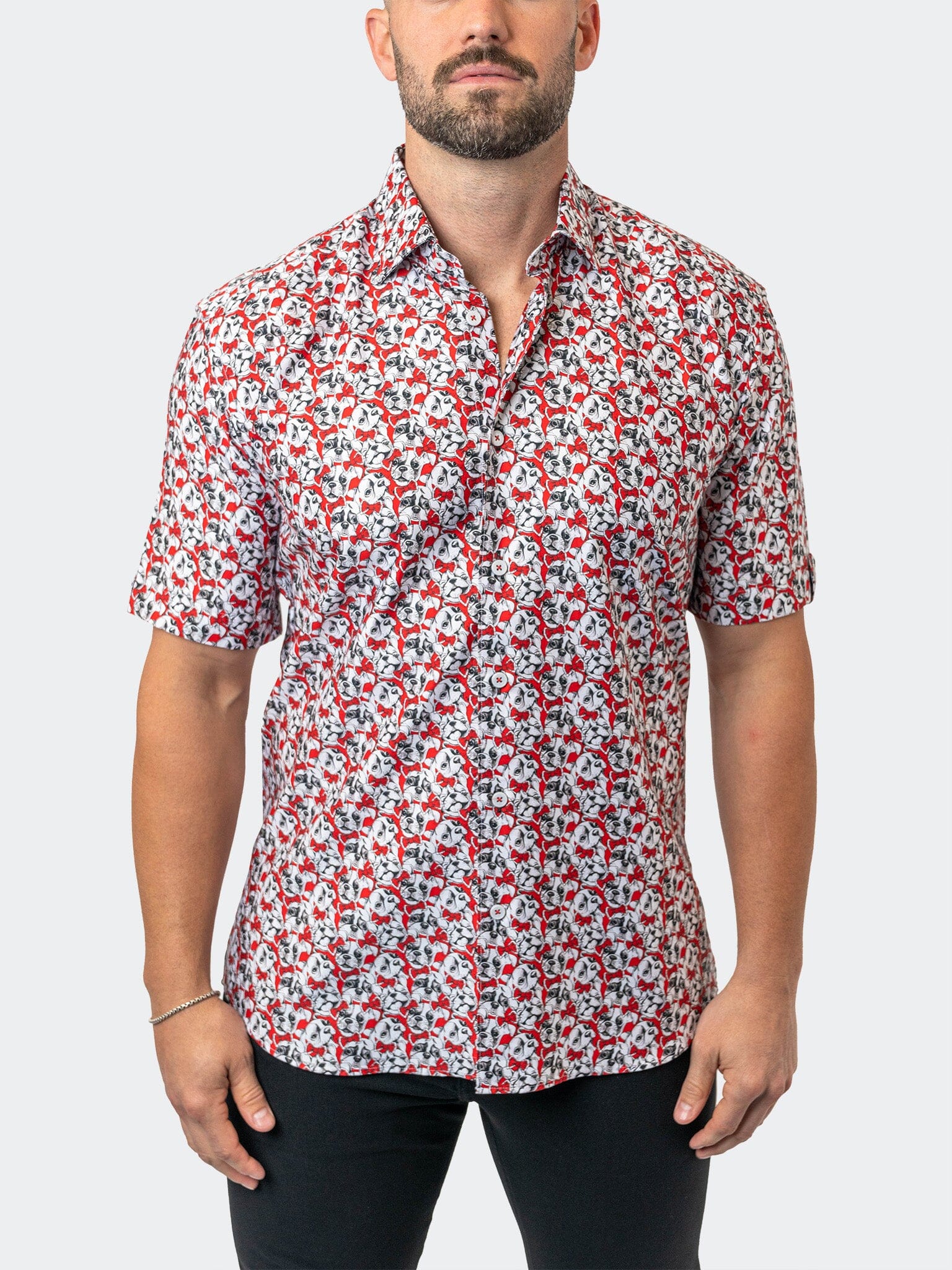 Galileo FrenchieBow Red Shirt