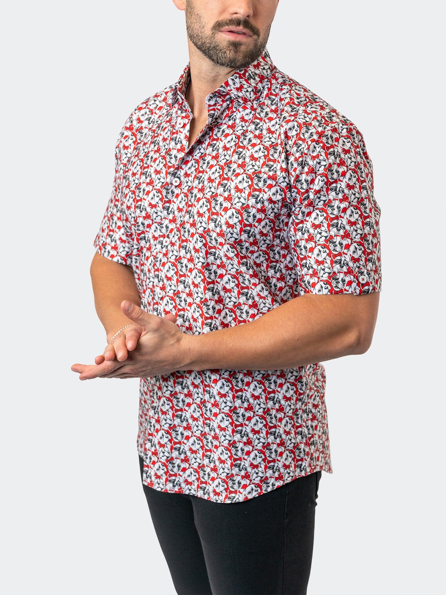 Galileo FrenchieBow Red Shirt