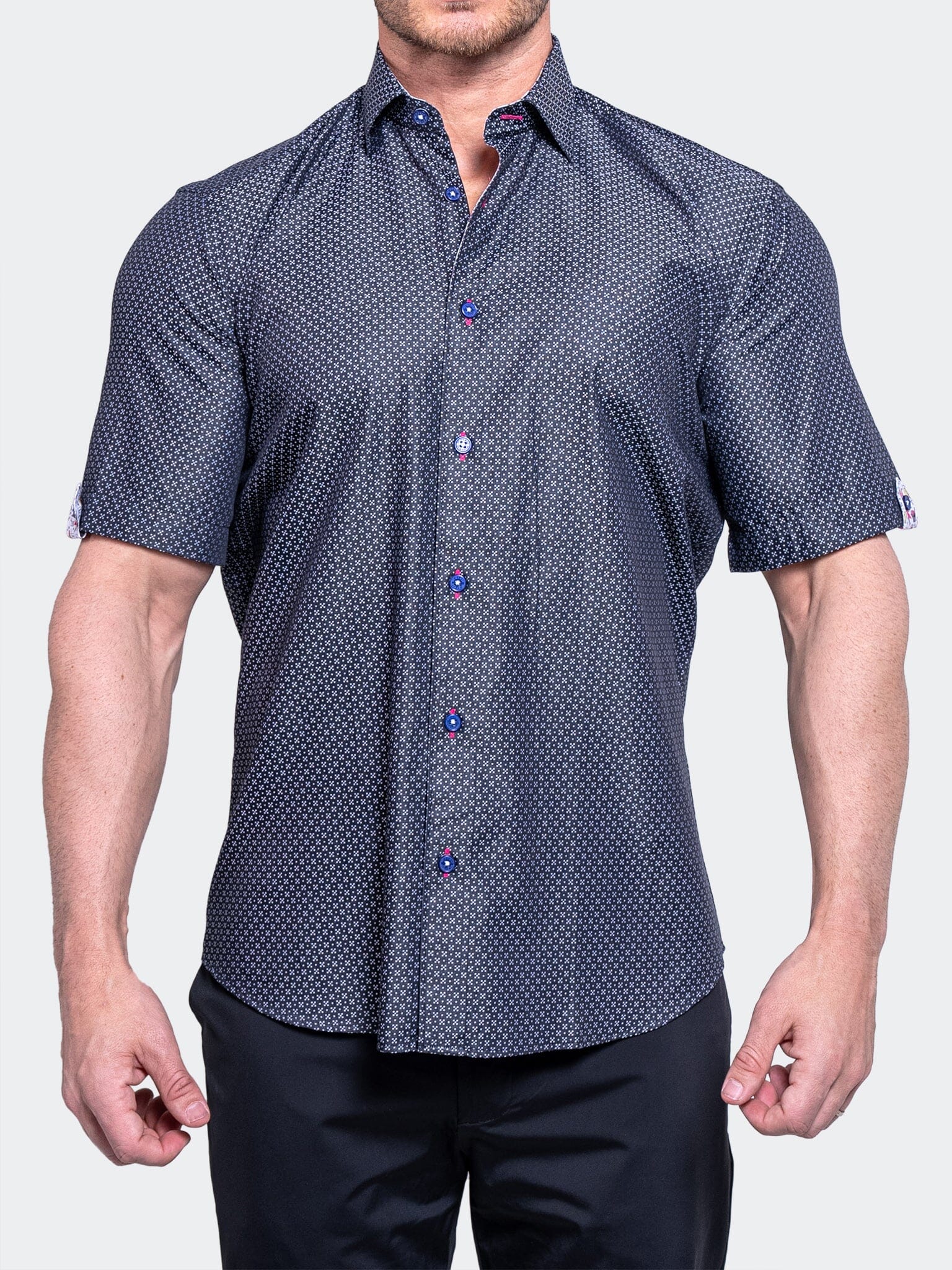 Galileo Black Micro-Dot Shirt