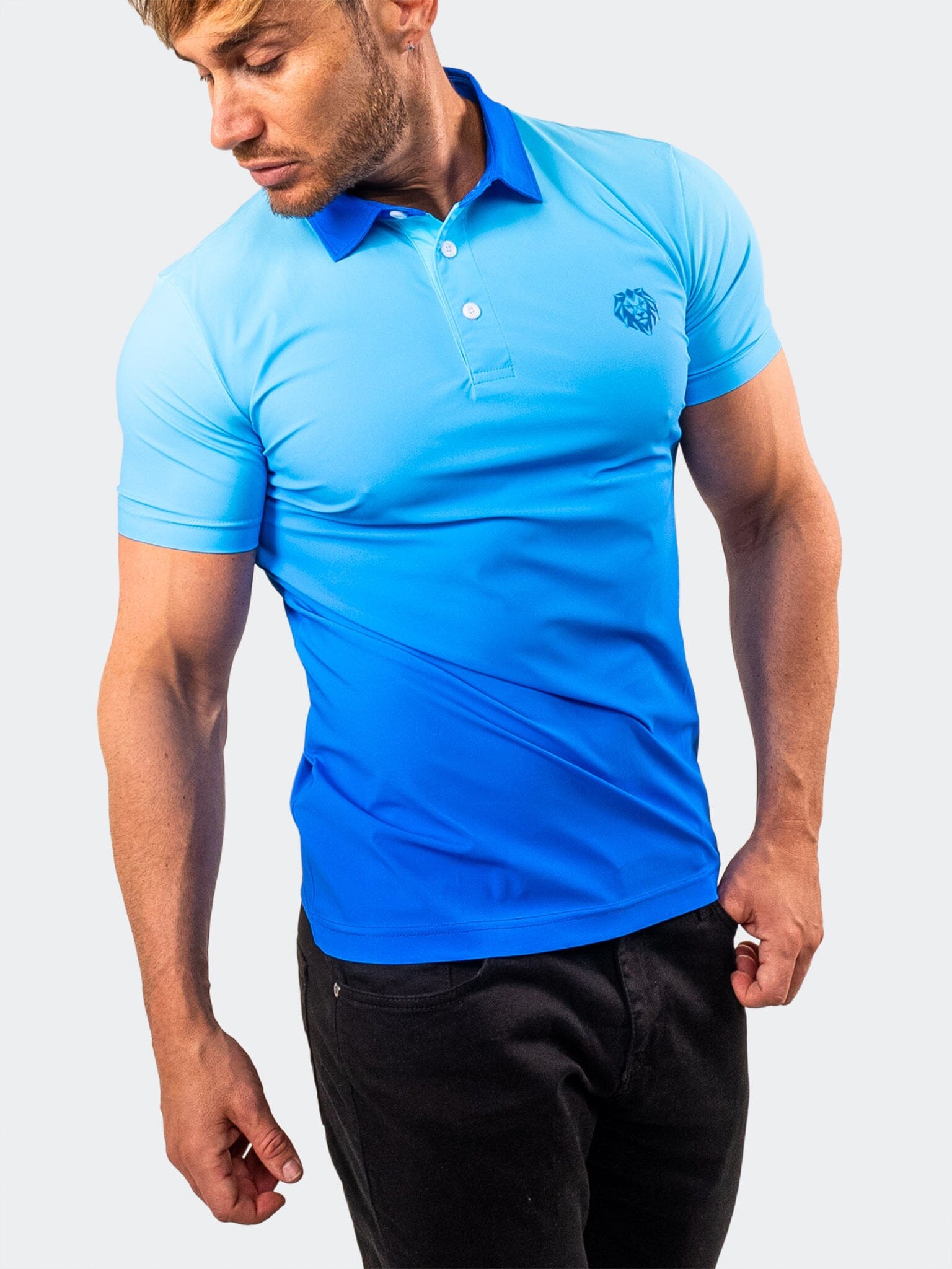 Golf Polo Ascension0004 Blue