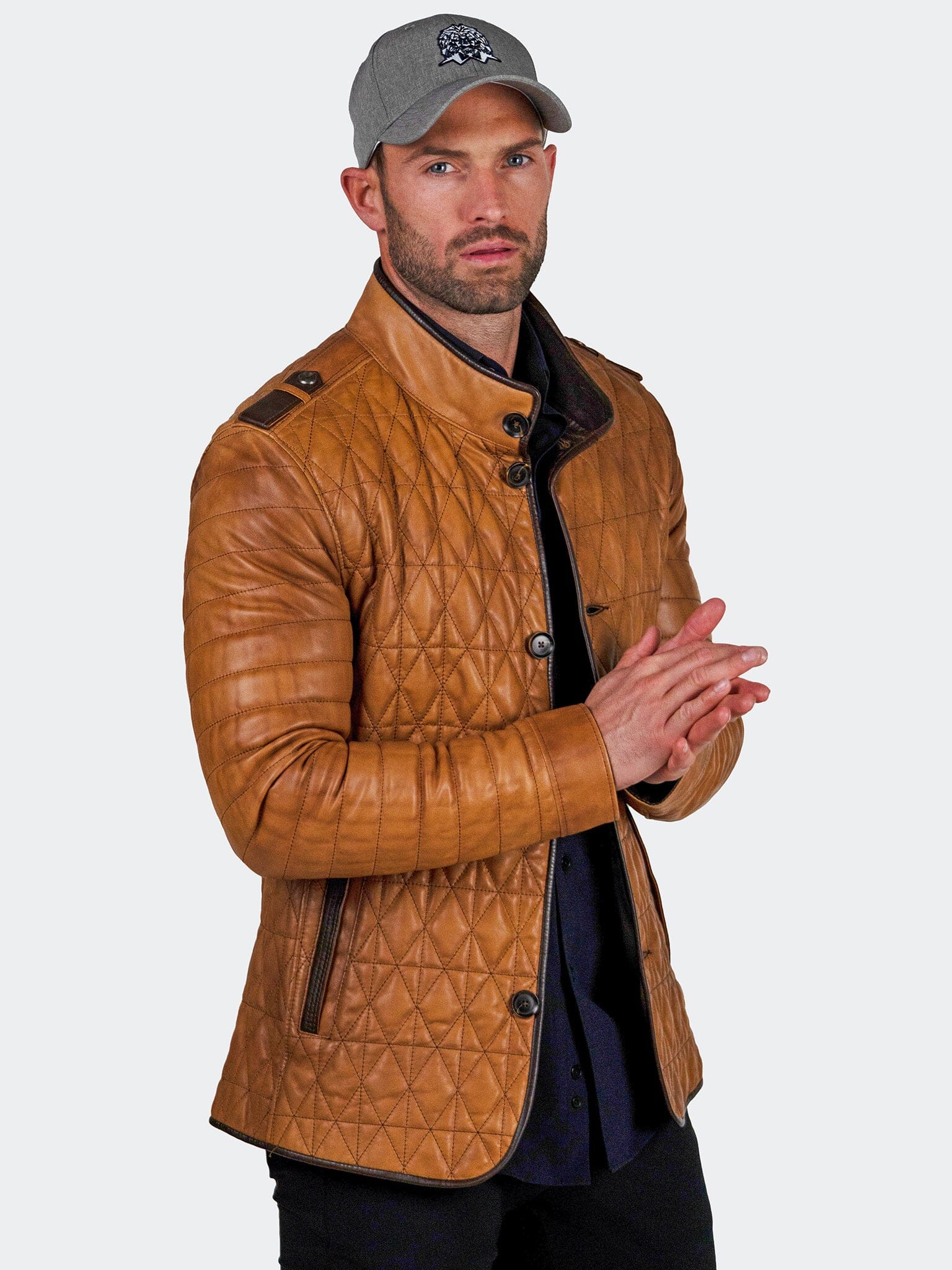 Field Brown Leather Jacket