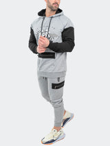 Hoodie F1 Race Grey View-2