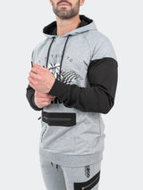 Hoodie F1 Race Grey View-3