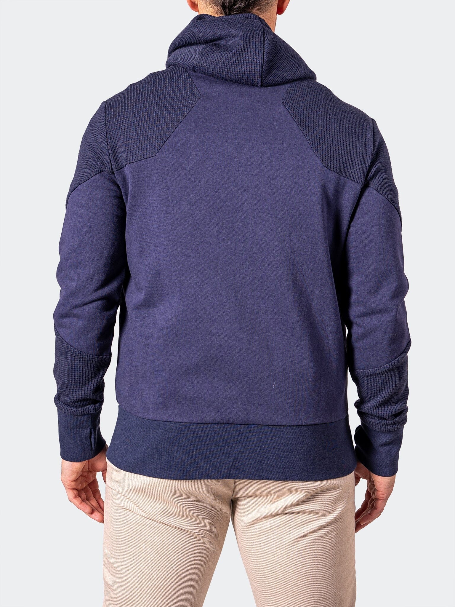 Indigo Blue Zip Hoodie