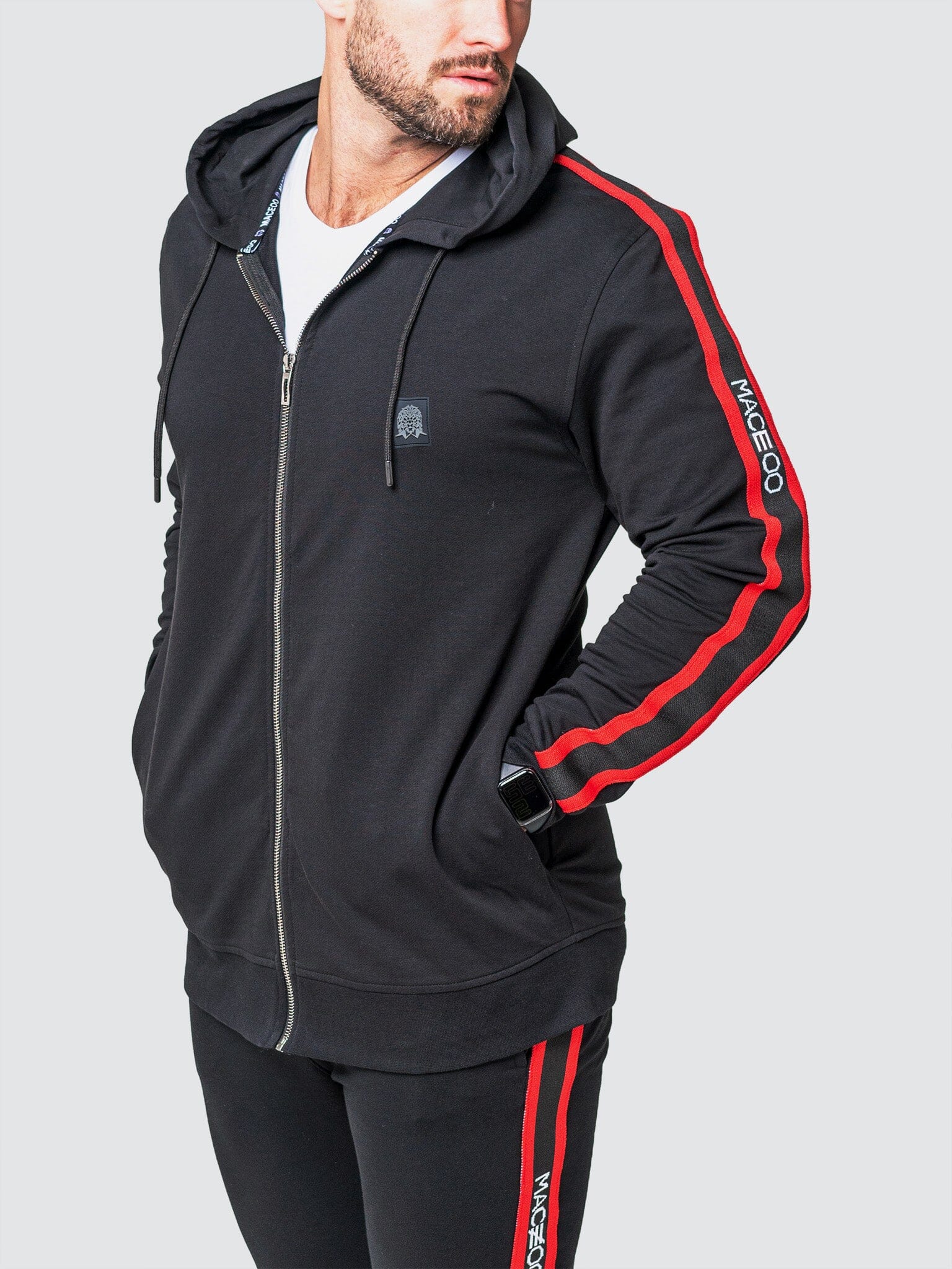 Leo Black Hoodie
