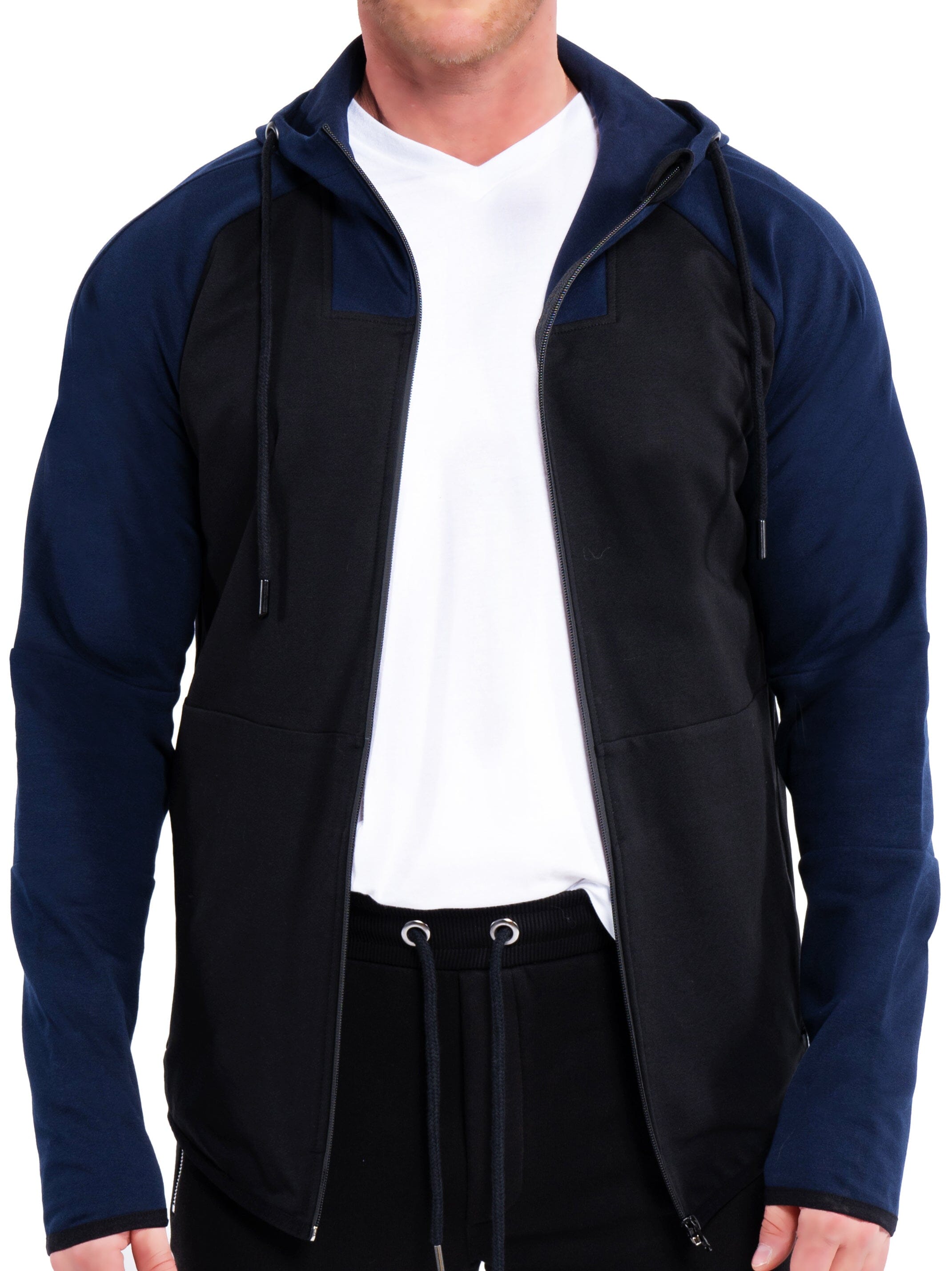BlueTrim Black Hoodie