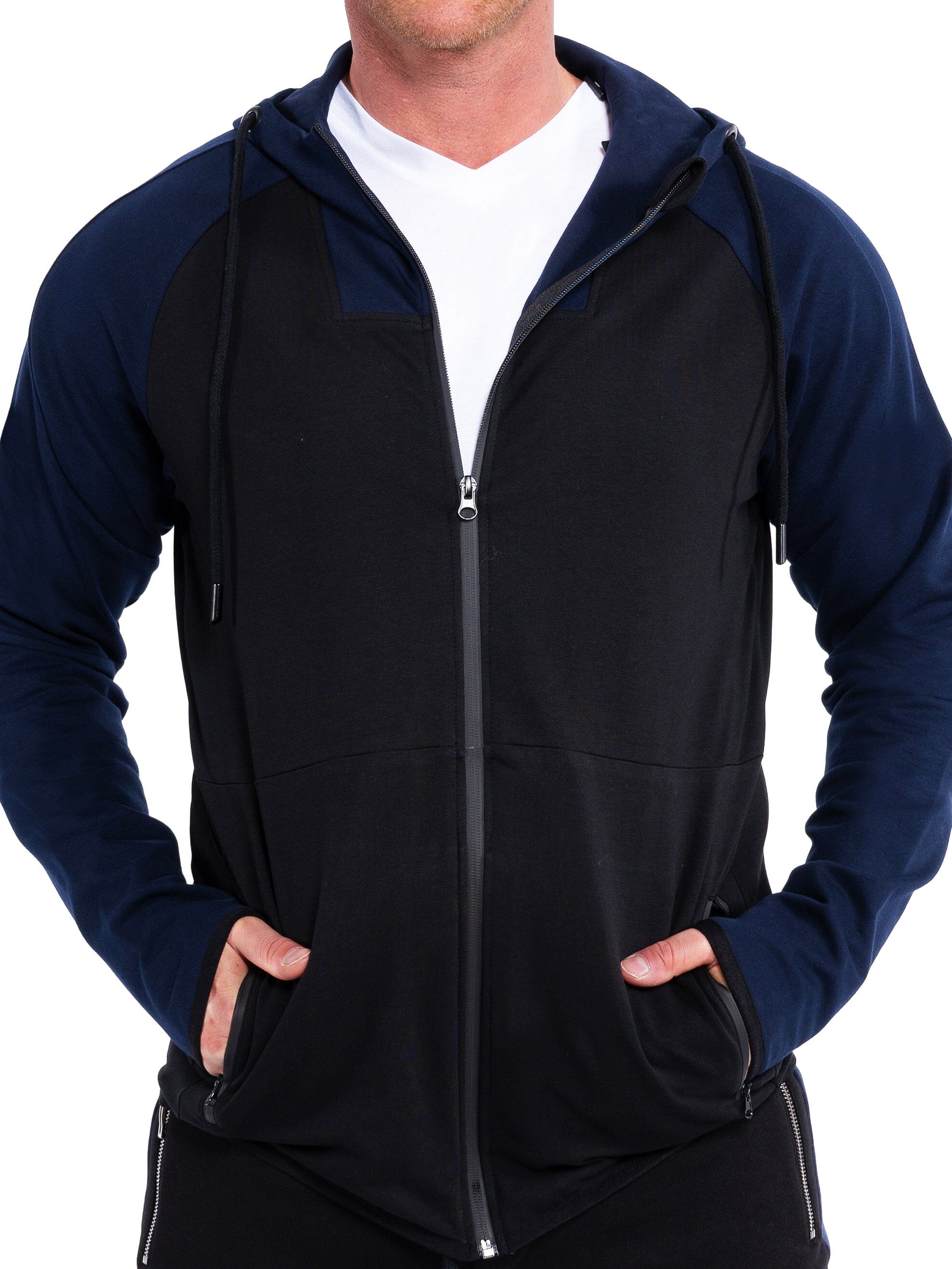 BlueTrim Black Hoodie