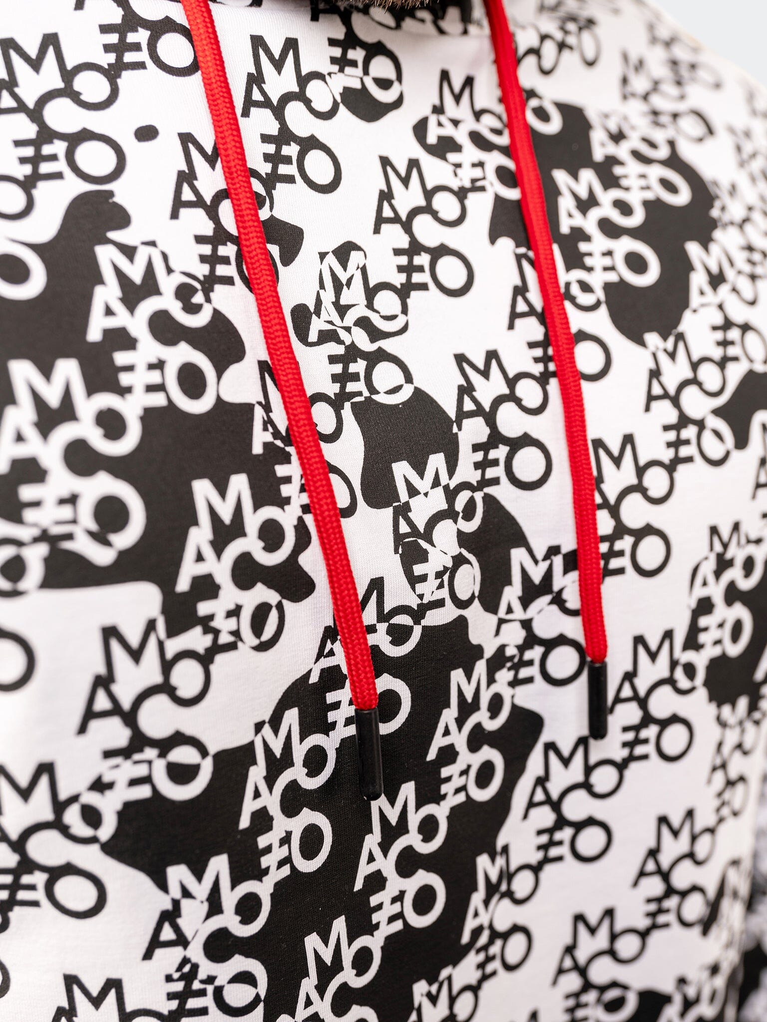 Cloud White Print Hoodie