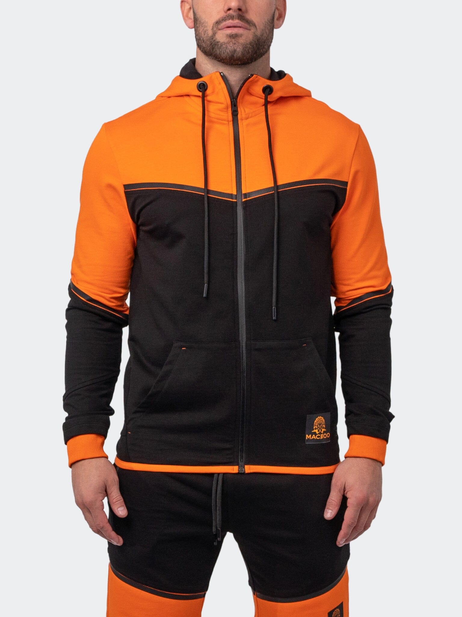 Exploration Orange Zip Hoodie