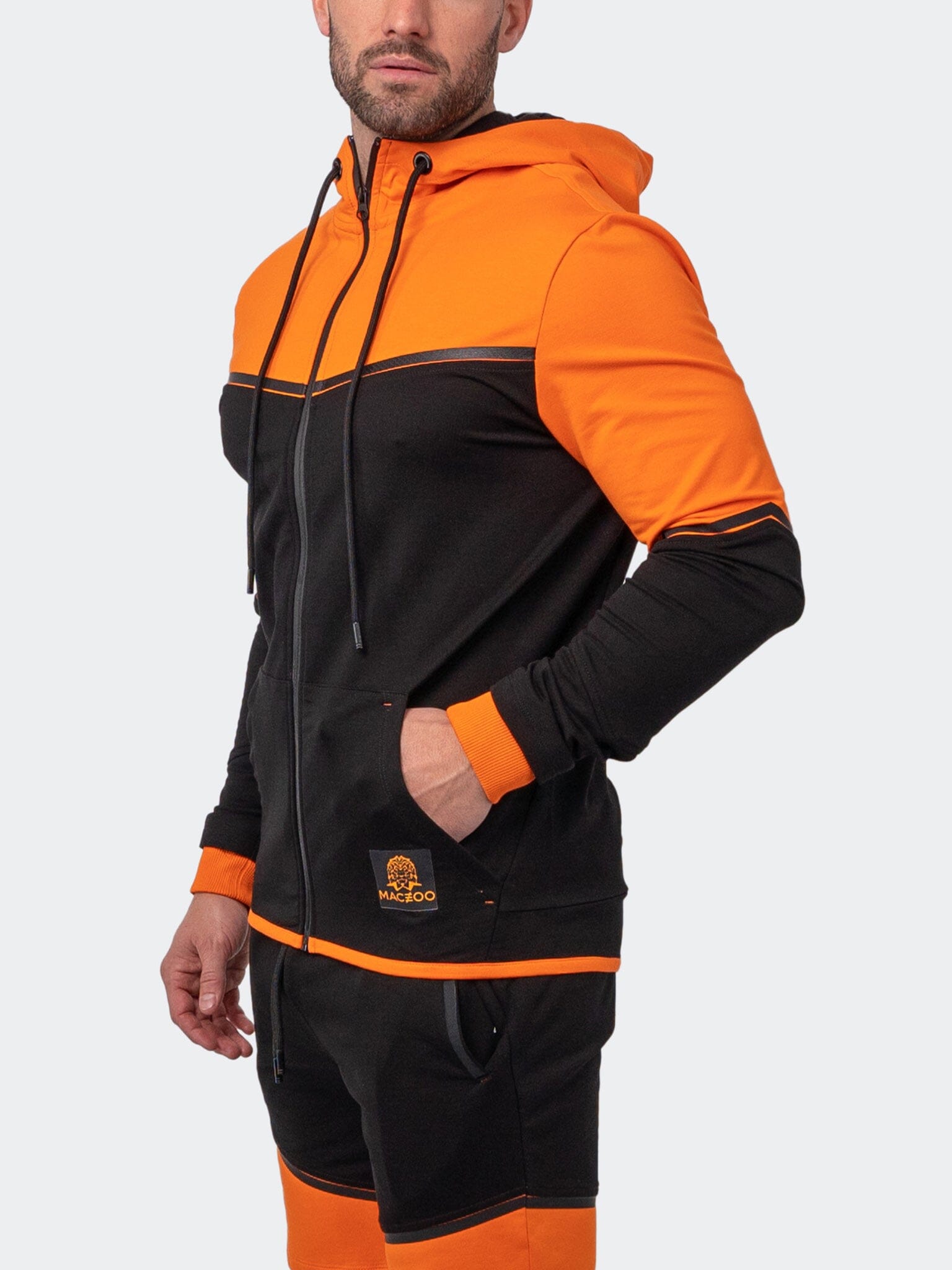 Exploration Orange Zip Hoodie