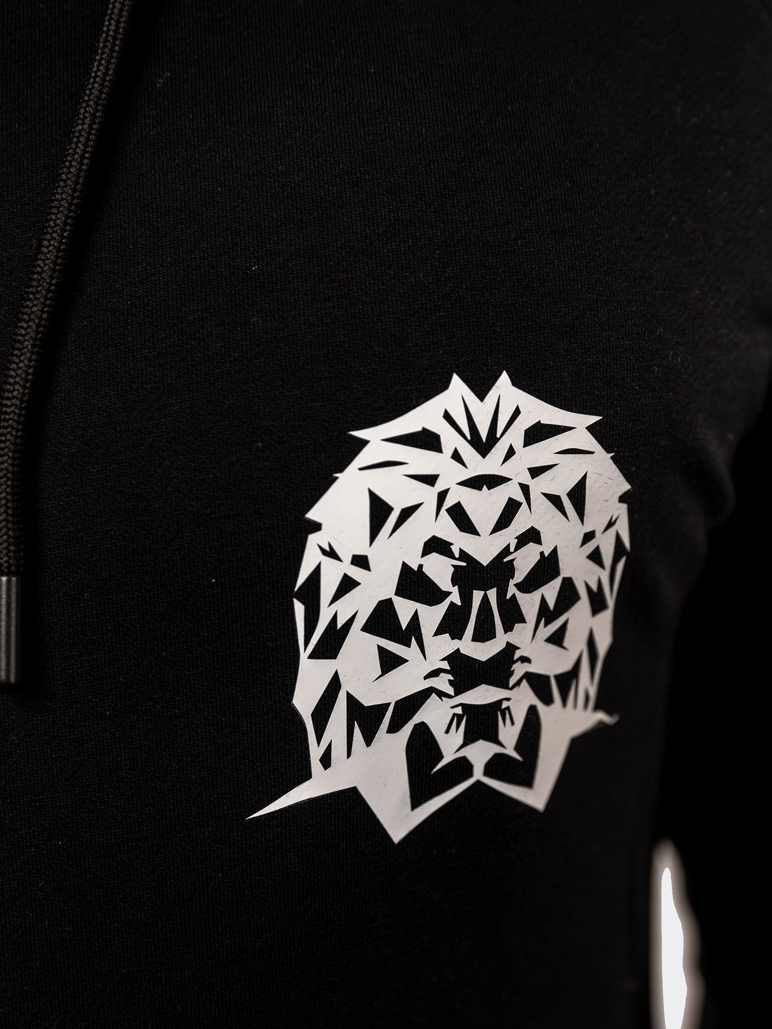 Monogram Black Zip Hoodie