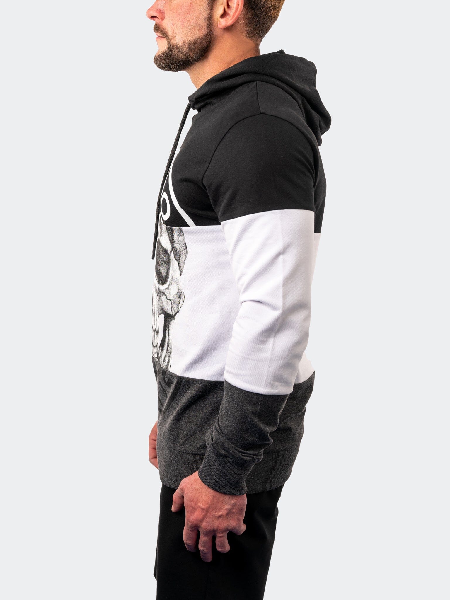 Paris Skull Grey Hoodie