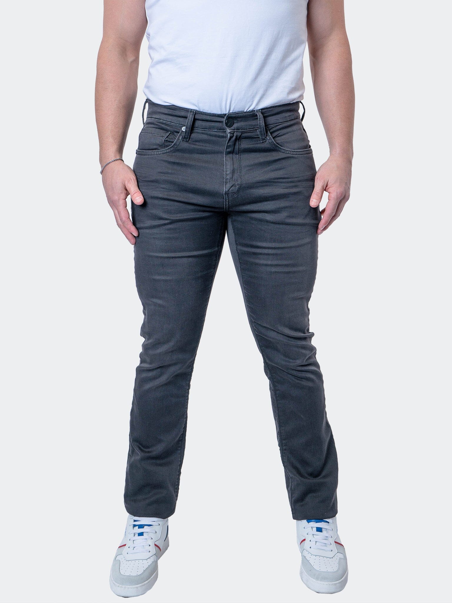 Charcoal Grey Stretch Jeans