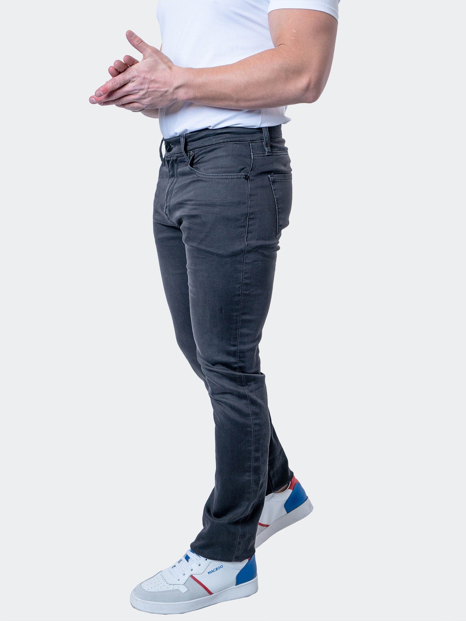 Charcoal Grey Stretch Jeans