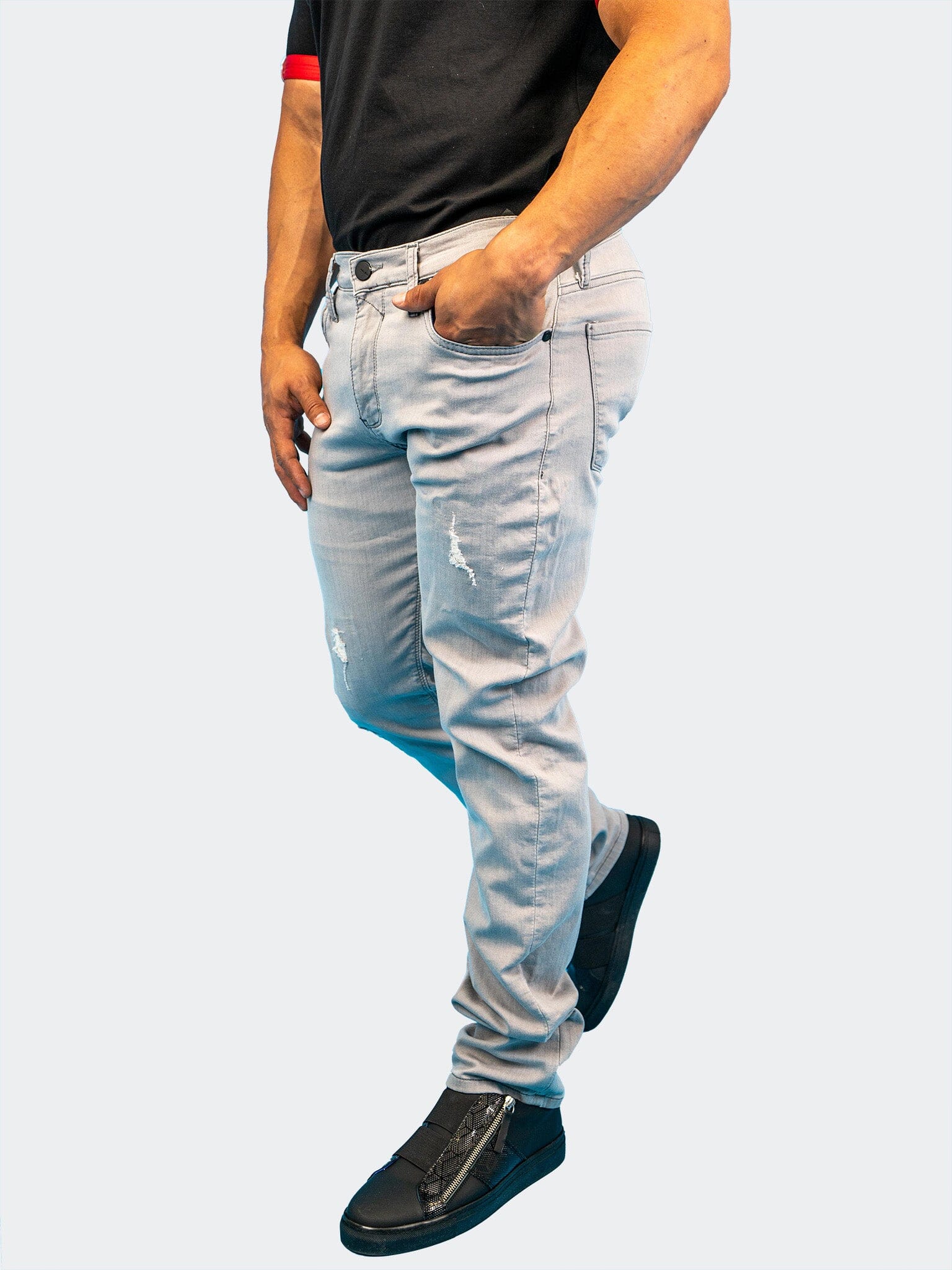 Light Grey Stretch Jeans