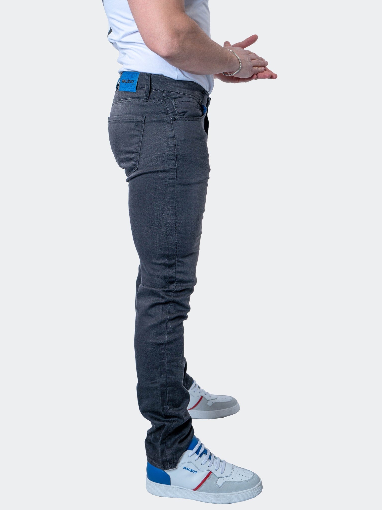 Perm Washed Black Stretch Jeans