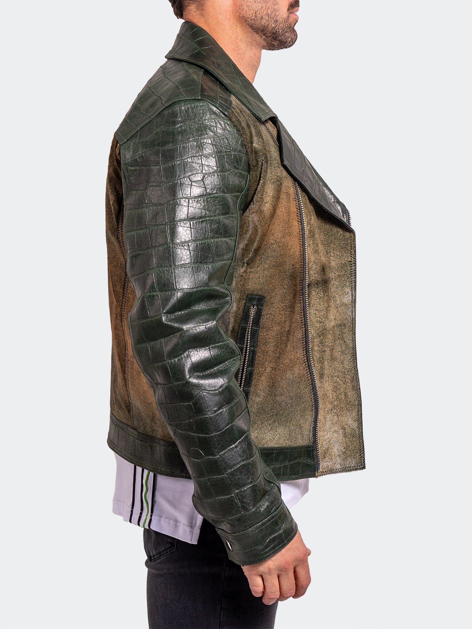 Ascension Green Biker Jacket