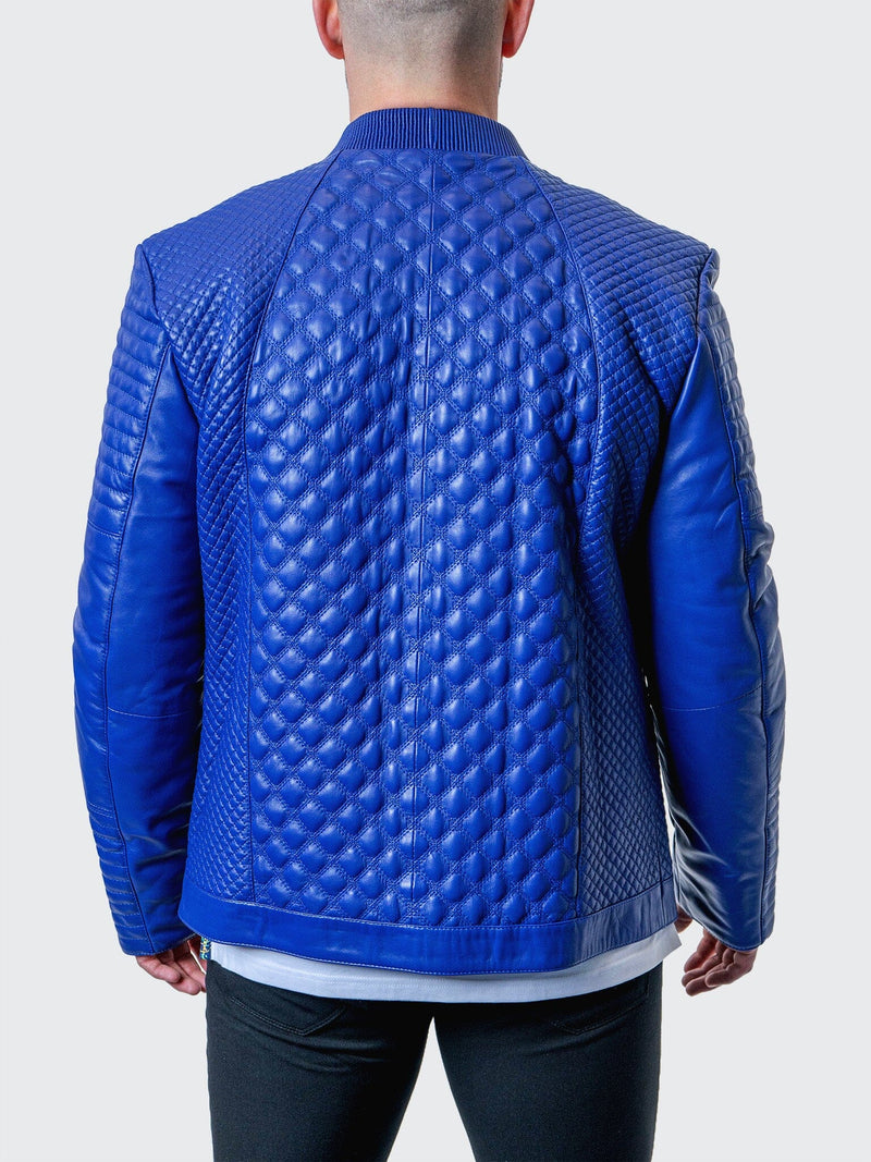 Leather Croco Blue