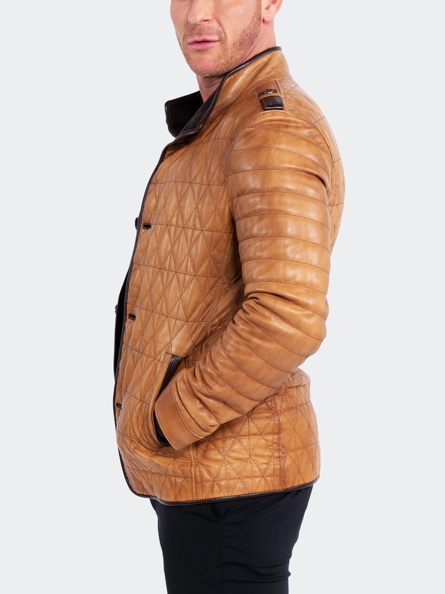 Field Brown Leather Jacket