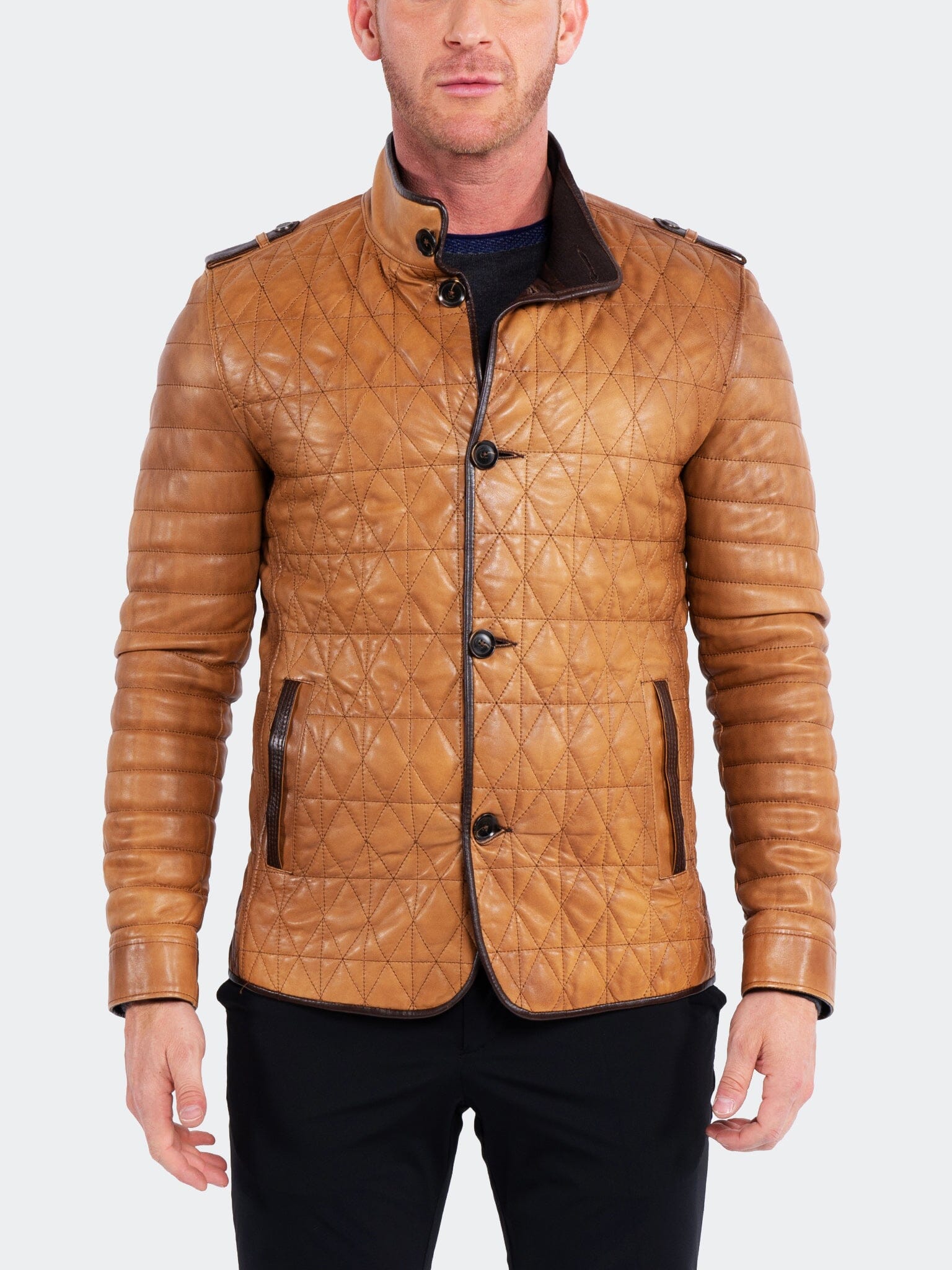Field Brown Leather Jacket