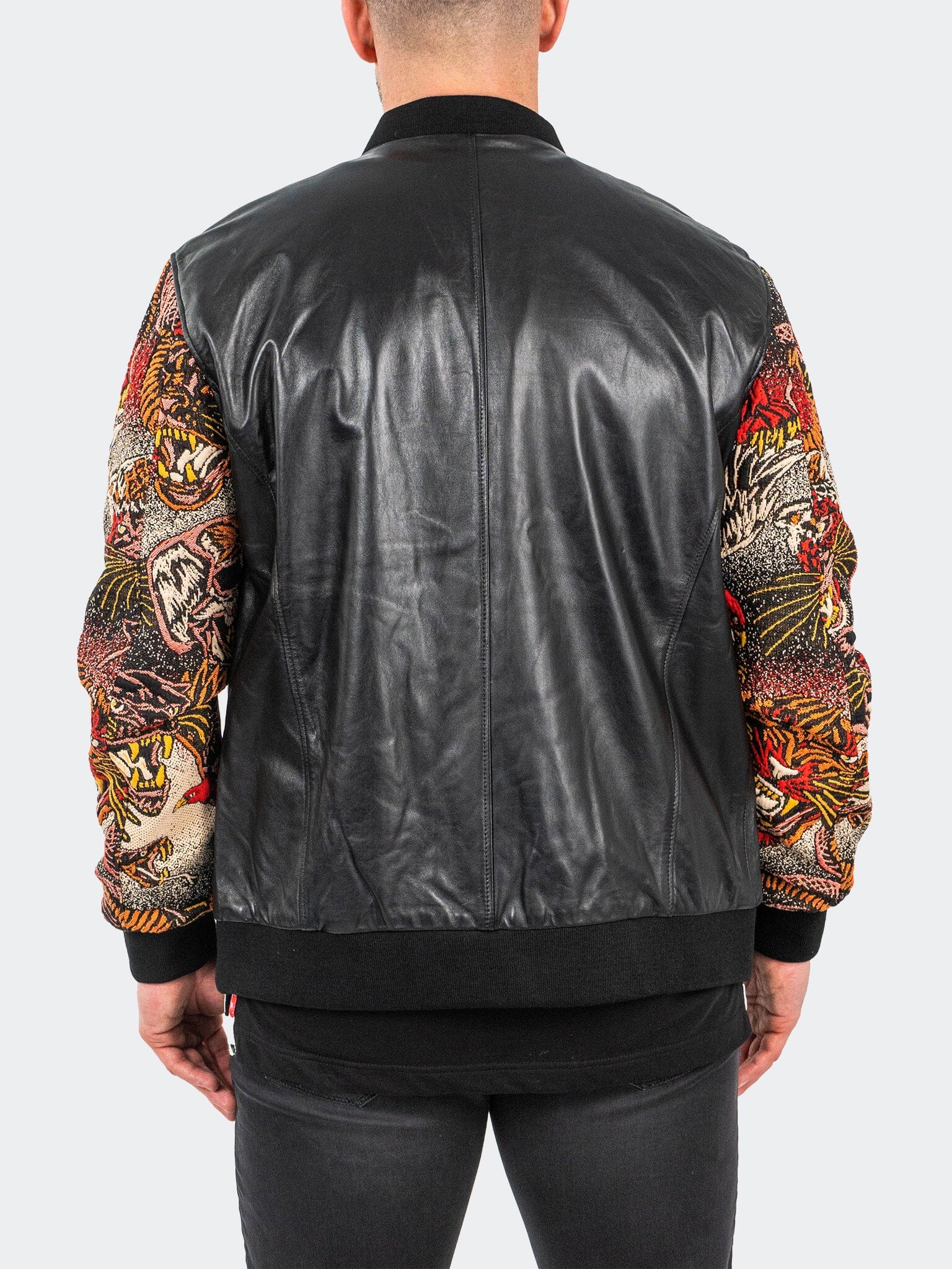 Leather Dragon Sleeve Jacket – Maceoo