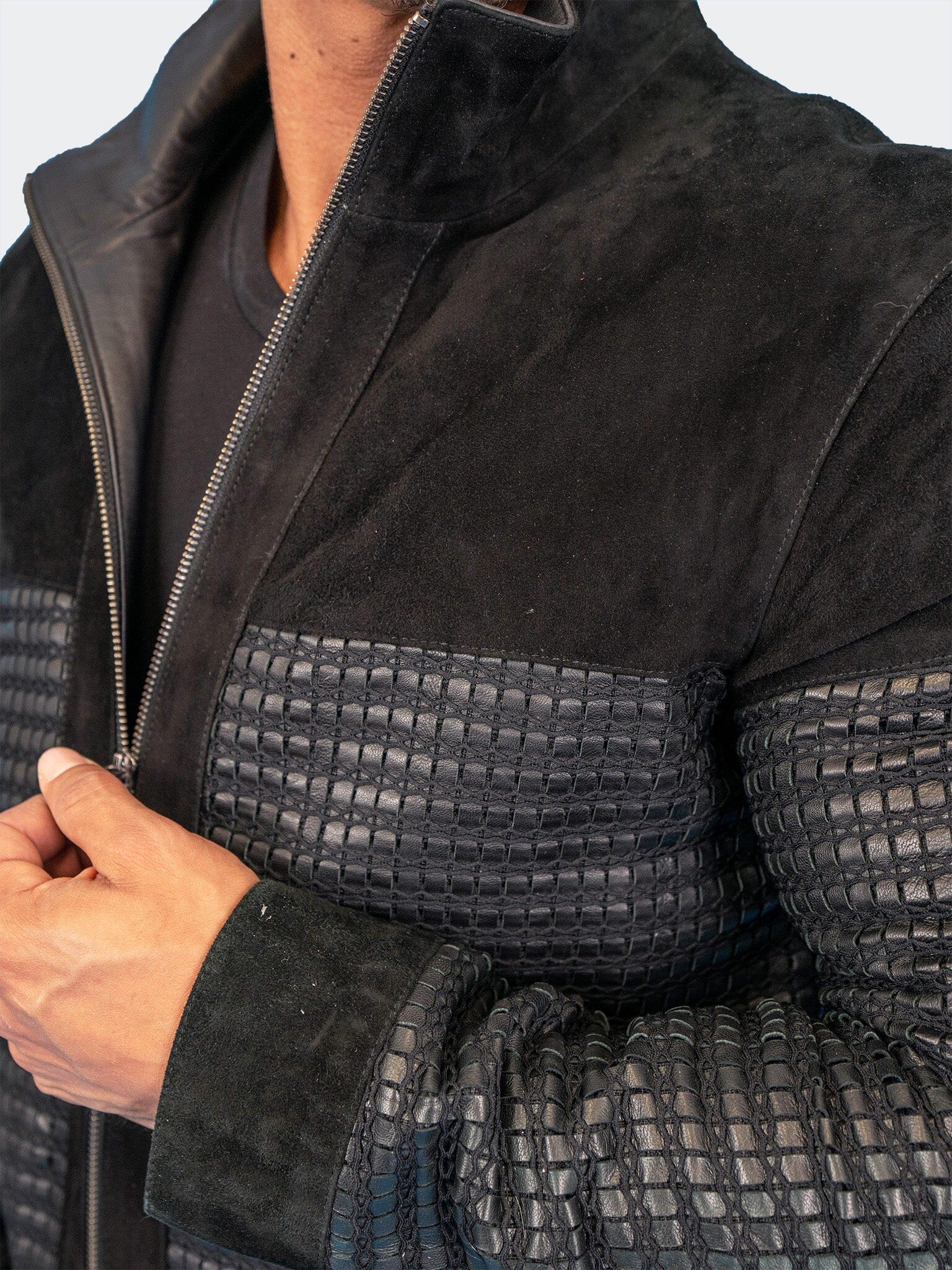 Leather Mosaic Black