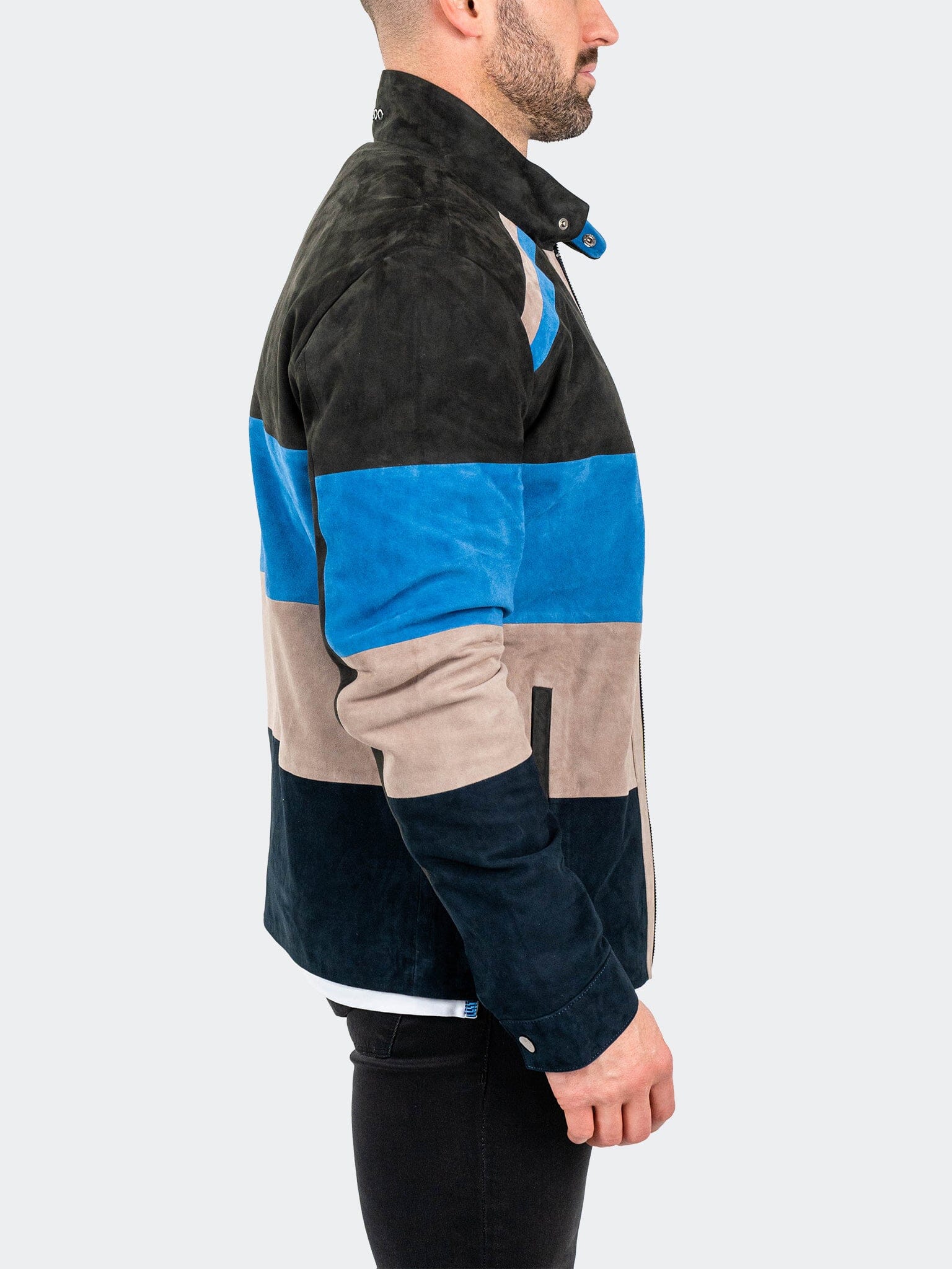 MultiPanels Brown Leather Jacket